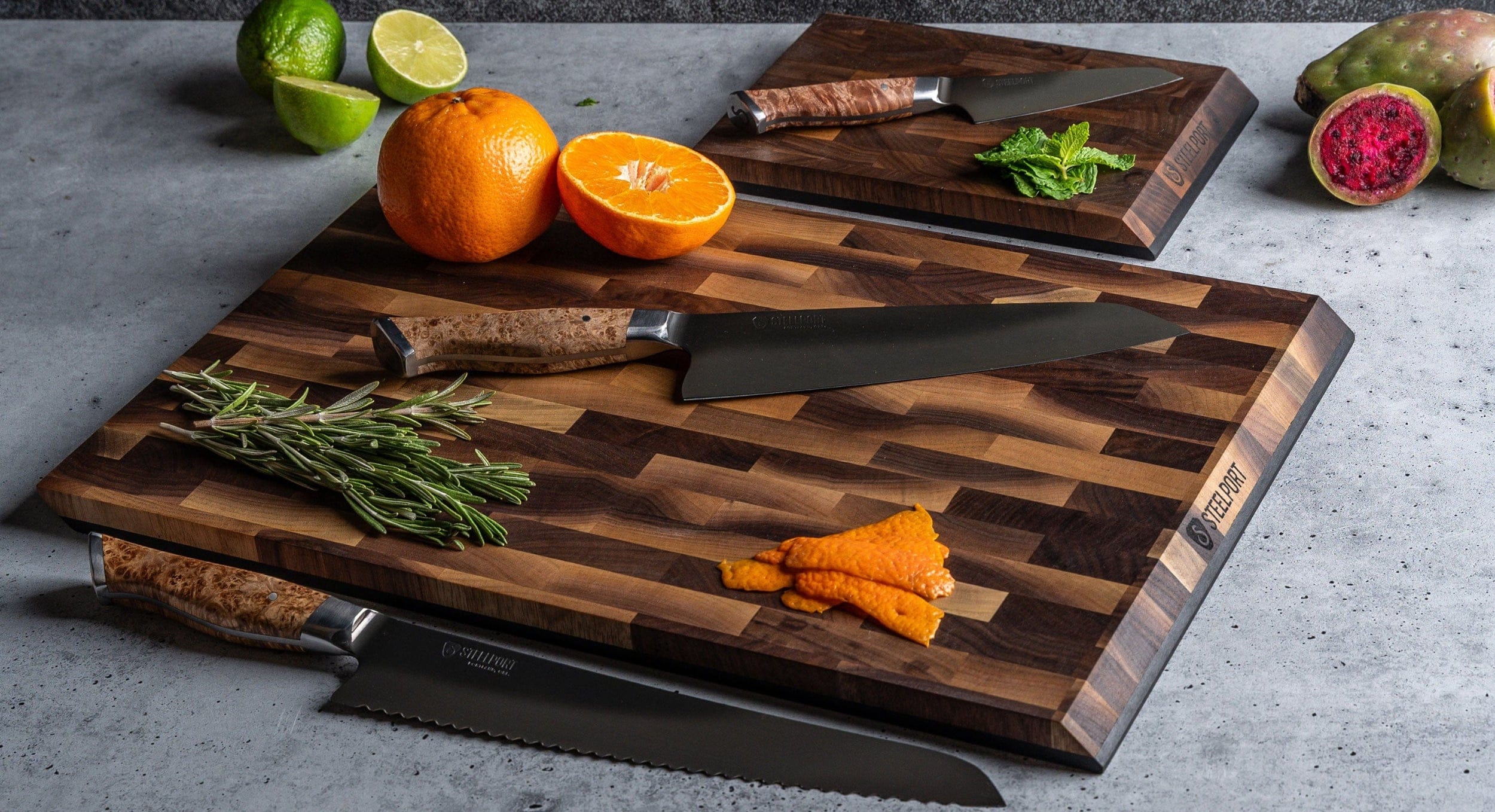 STEELPORT Knife Co. Set Signature Knife & Board Set