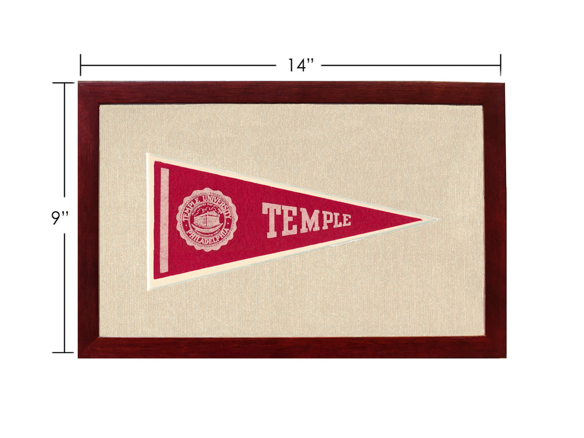 Vintage Temple University Pennant