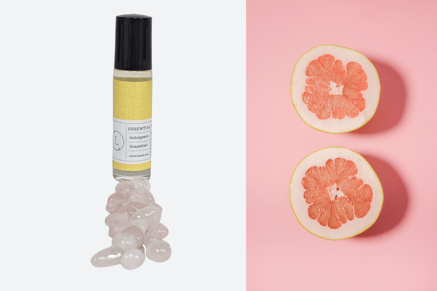 Lizush All Gifts Yes Essential Oils Roll-On with Crystals - set of 5
