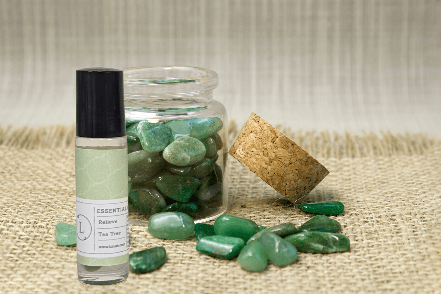 Essential Oils Roll-On with Crystals - set of 5 - My American Goods