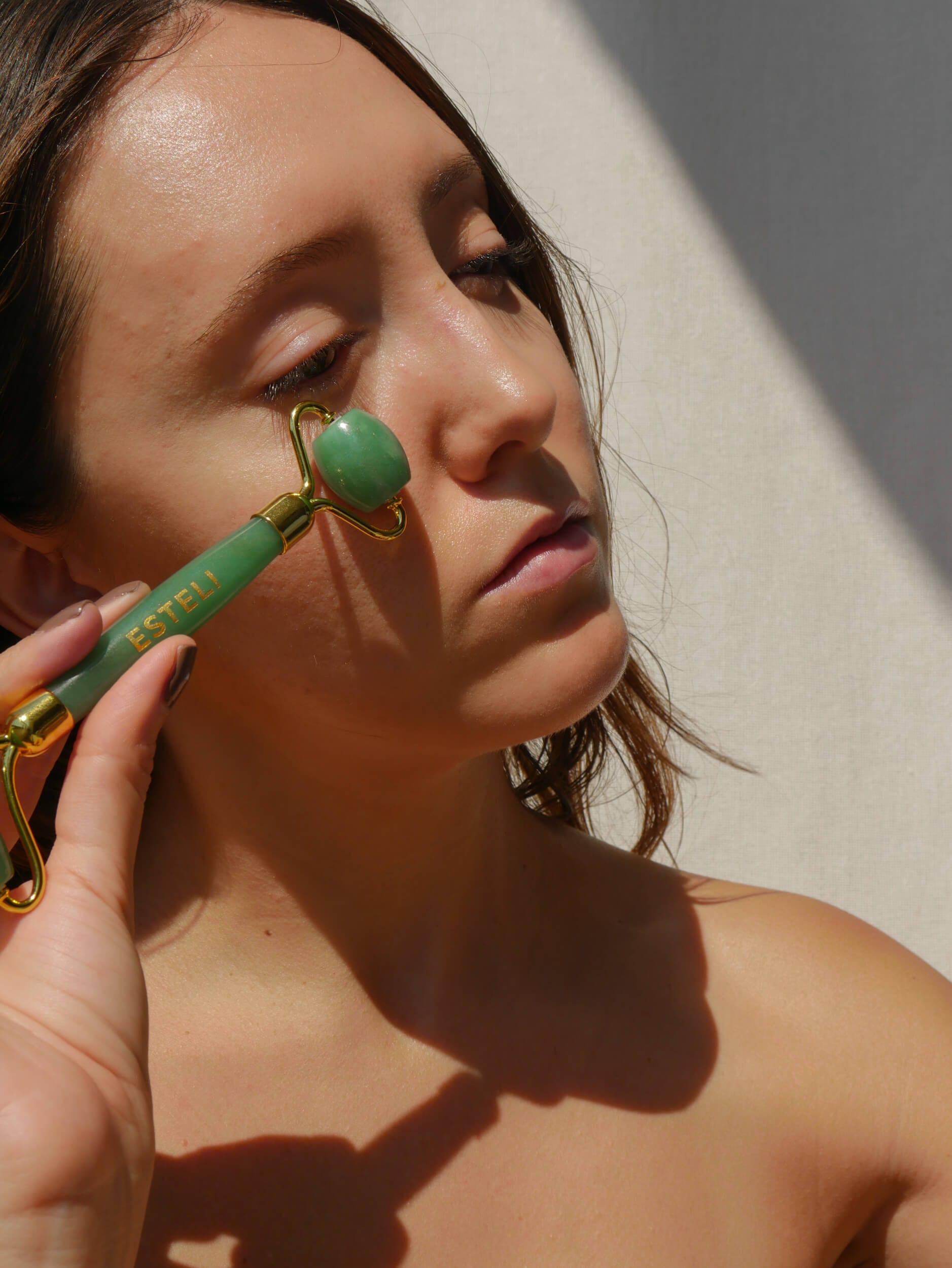 Esteli SETS Green Aventurine Roller & Gua Sha Set
