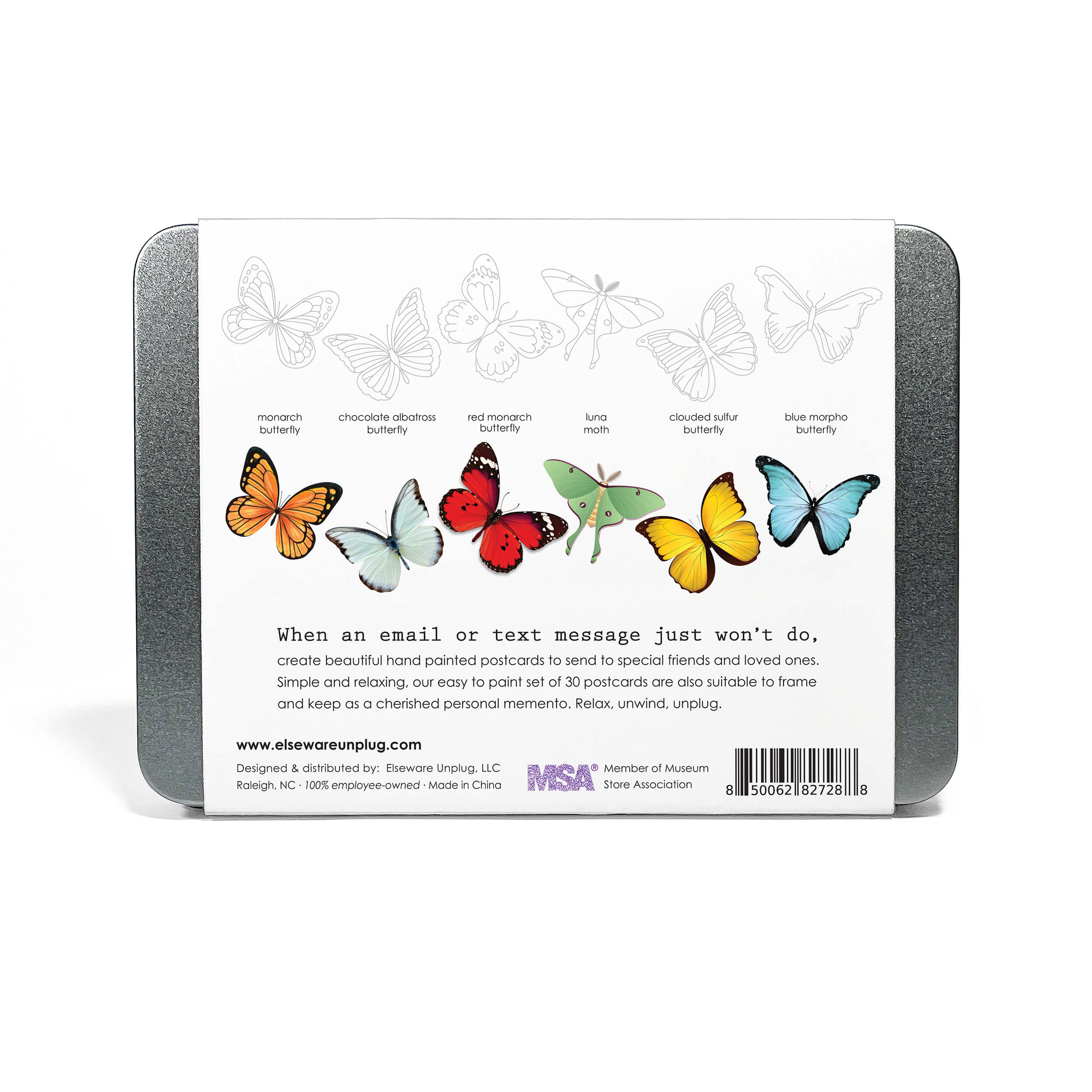 Coloring Postcards w/ 6 Designs (30 cards)