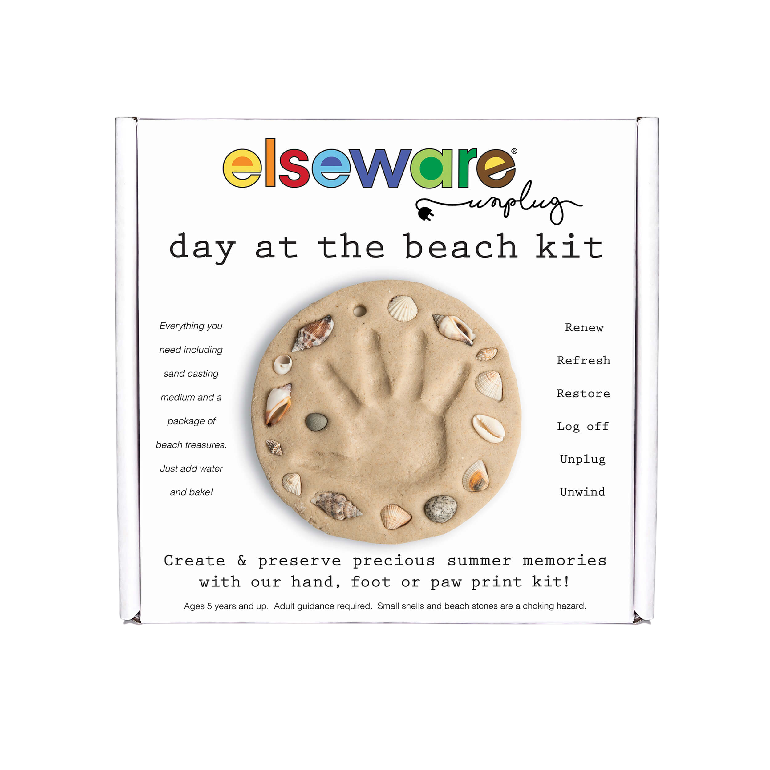 Day at the Beach – Kids Hand & Footprint Keepsake