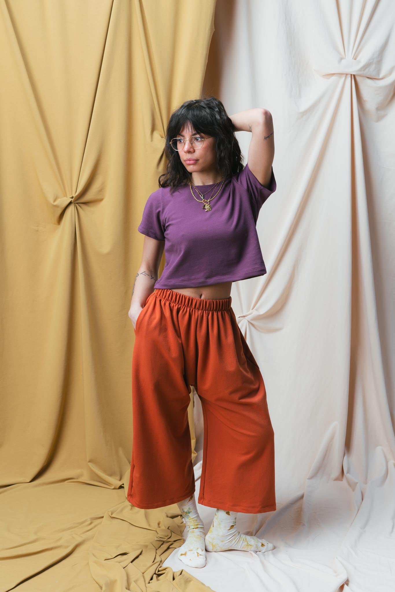 Eden Tee in Plum