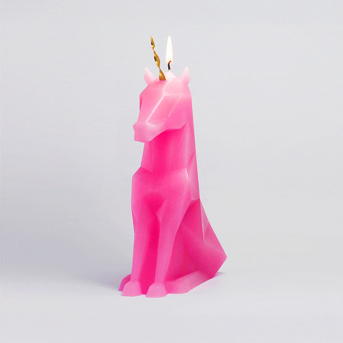 54Celsius PyroPet Einar (Unicorn) PyroPet Einar Unicorn Candle - Hot Pink