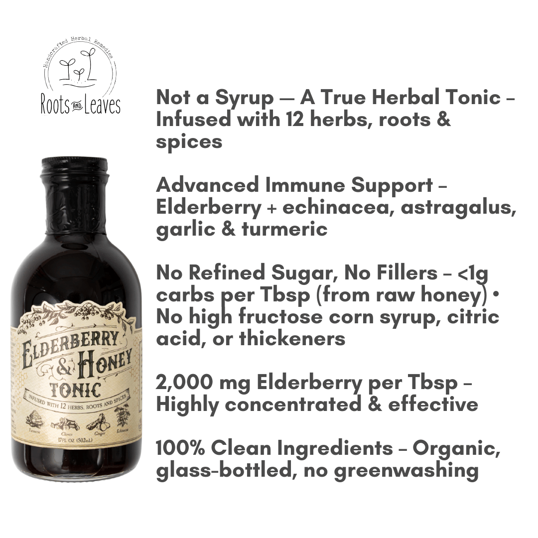 Roots and Leaves, LLC Elderberry and Honey Tonic