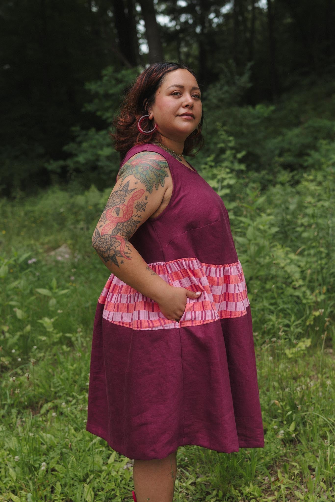 Sassafras Dress in Hibiscus