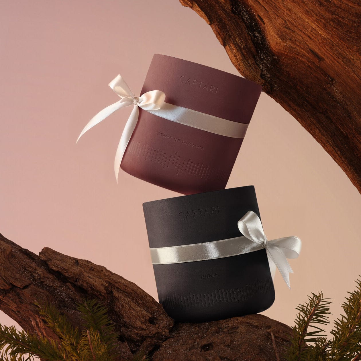 Caftari Candle Evening Ritual Bundle: Scent of Nirvana and Nidra