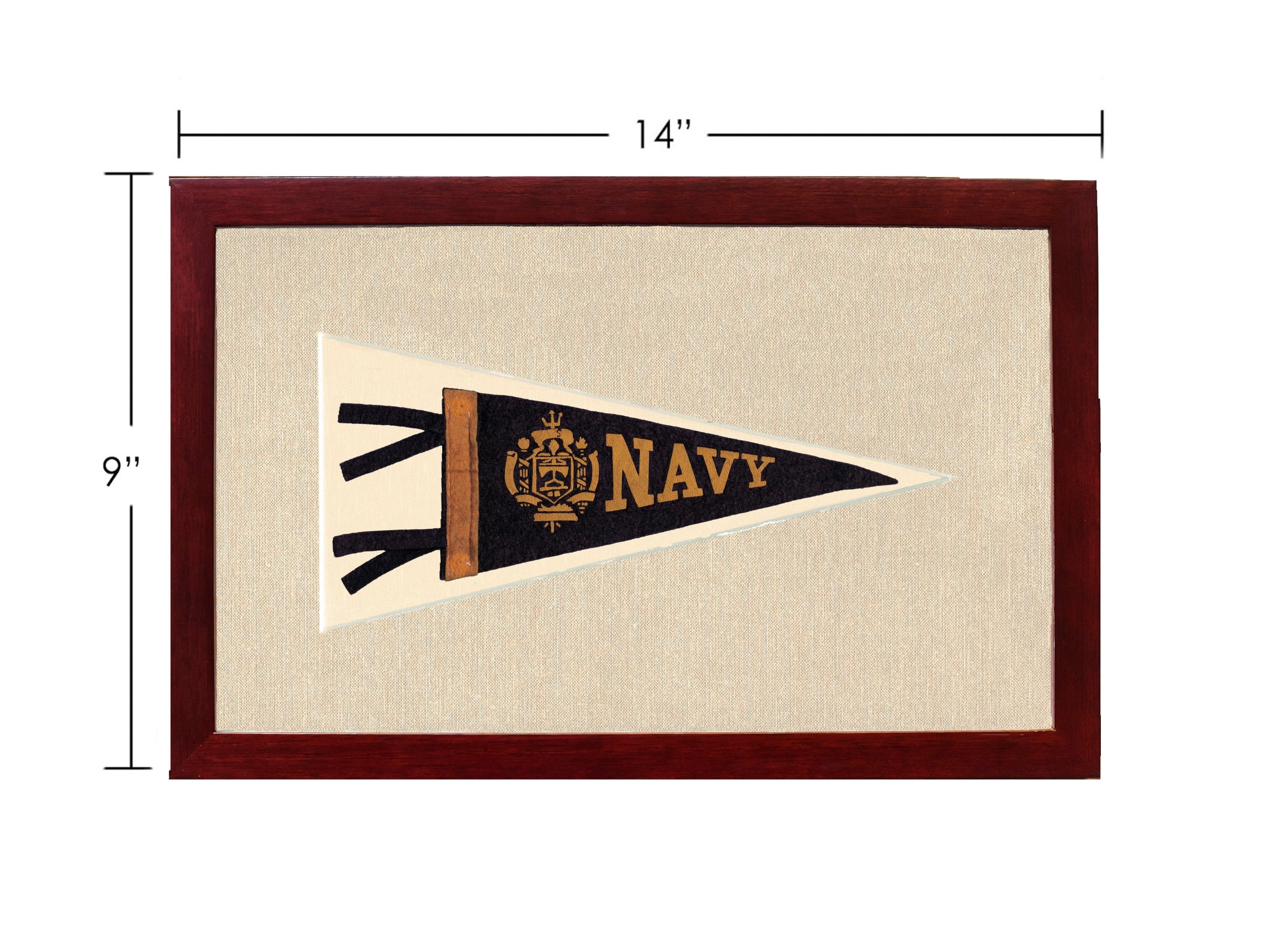 Americana Memories Vintage Pennants and Memorabilia Vintage Navy Pennant