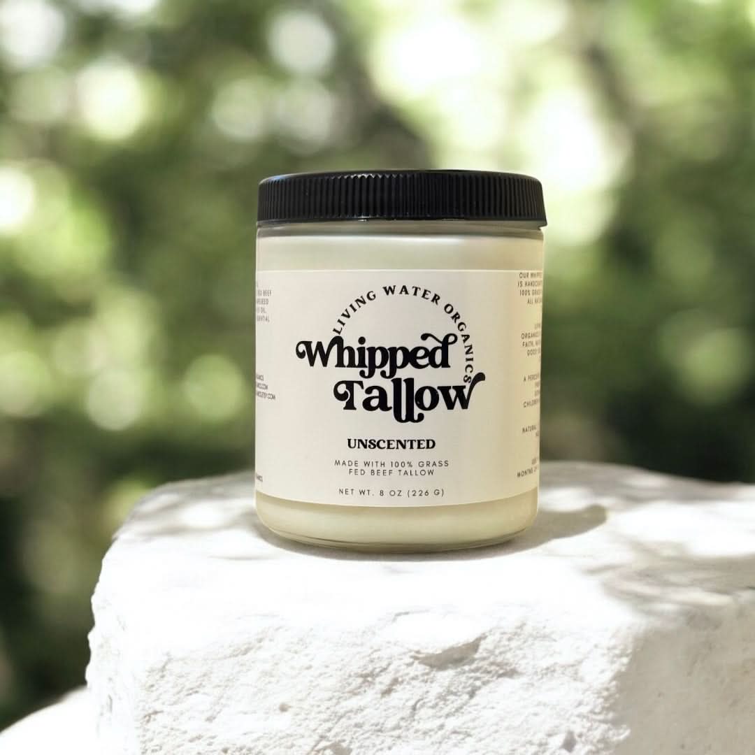 100% Grass Fed Whipped Tallow for Face, Hair, and Skin, Natural Tallow - My American Goods