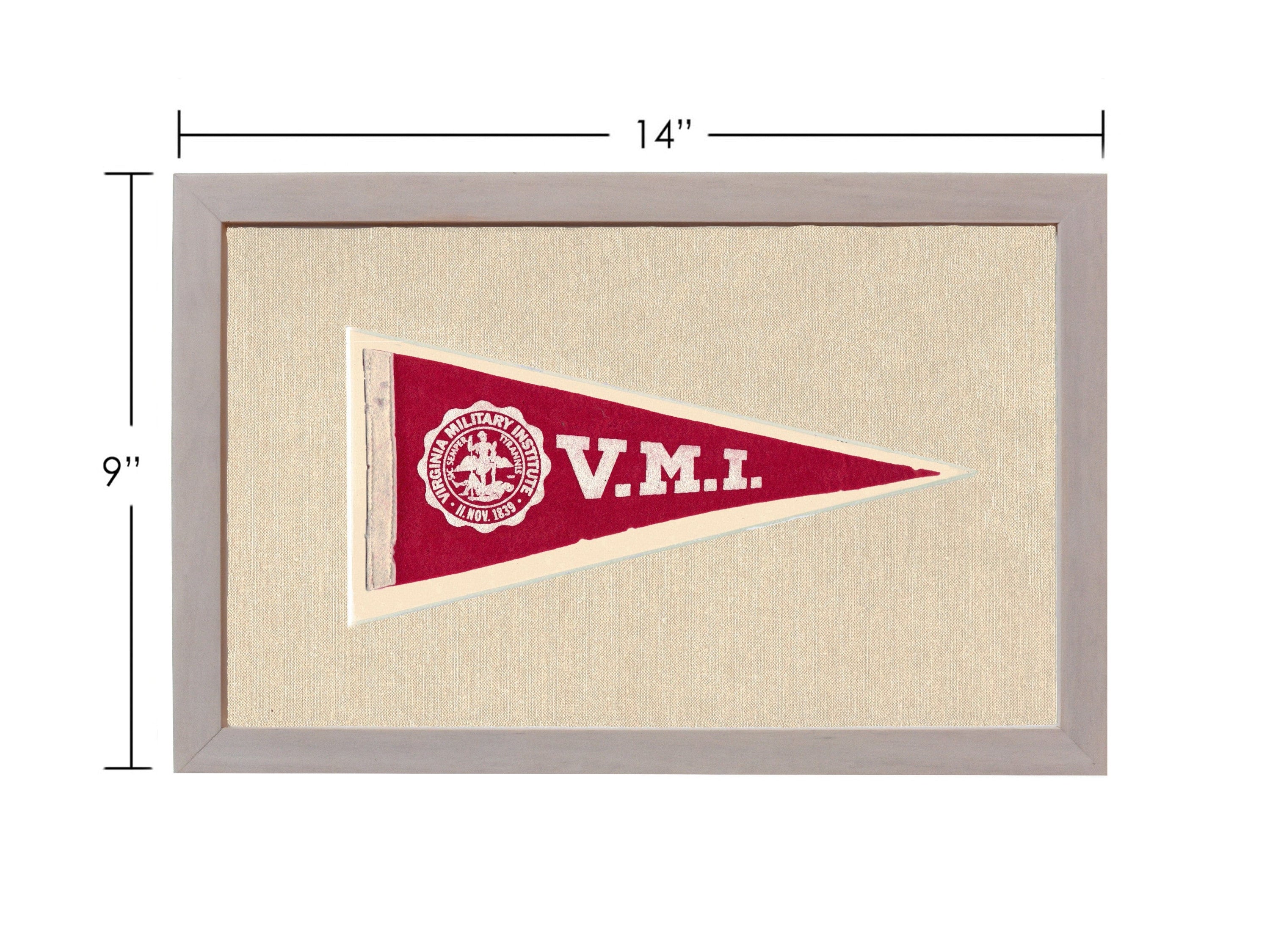 Americana Memories Vintage Pennants and Memorabilia Vintage Virginia Military Institute Pennant