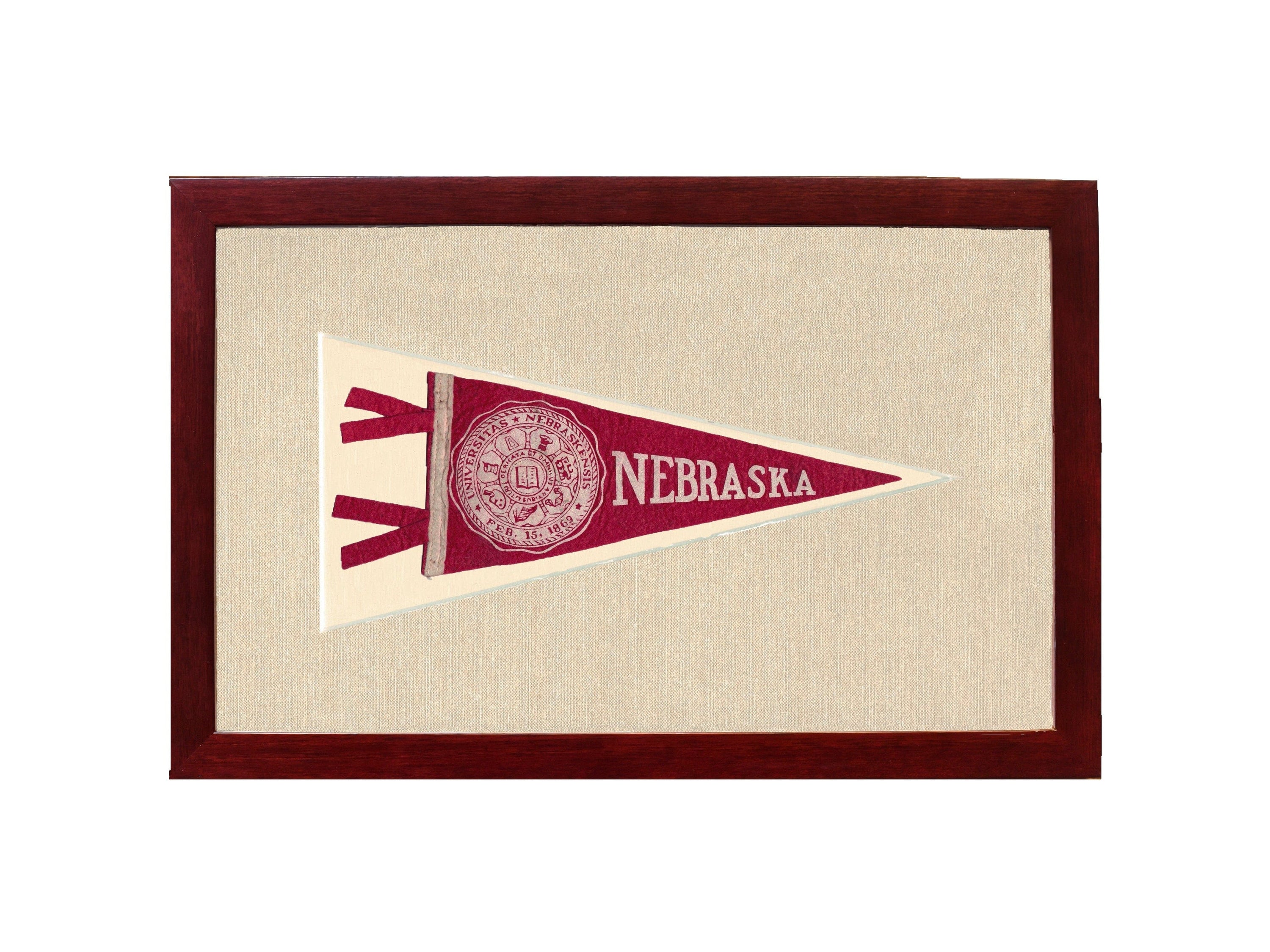 Americana Memories Vintage Pennants and Memorabilia Vintage University of Nebraska Pennant