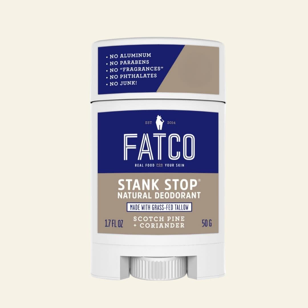 FATCO Skincare Products Stank Stop Deodorant Stick, Scotch Pine + Coriander, 1.7 Oz