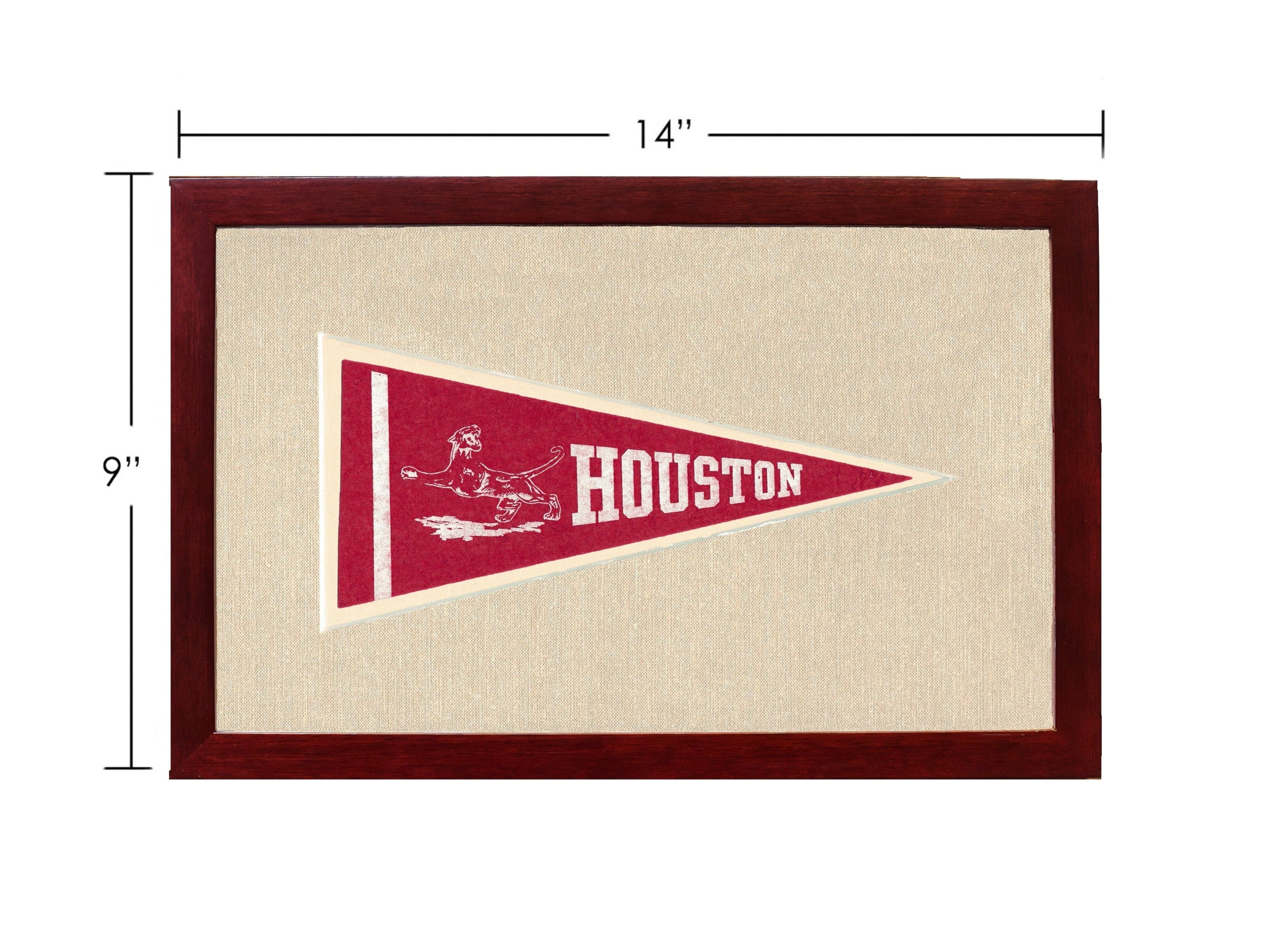 Americana Memories Vintage Pennants and Memorabilia Vintage Houston Pennant