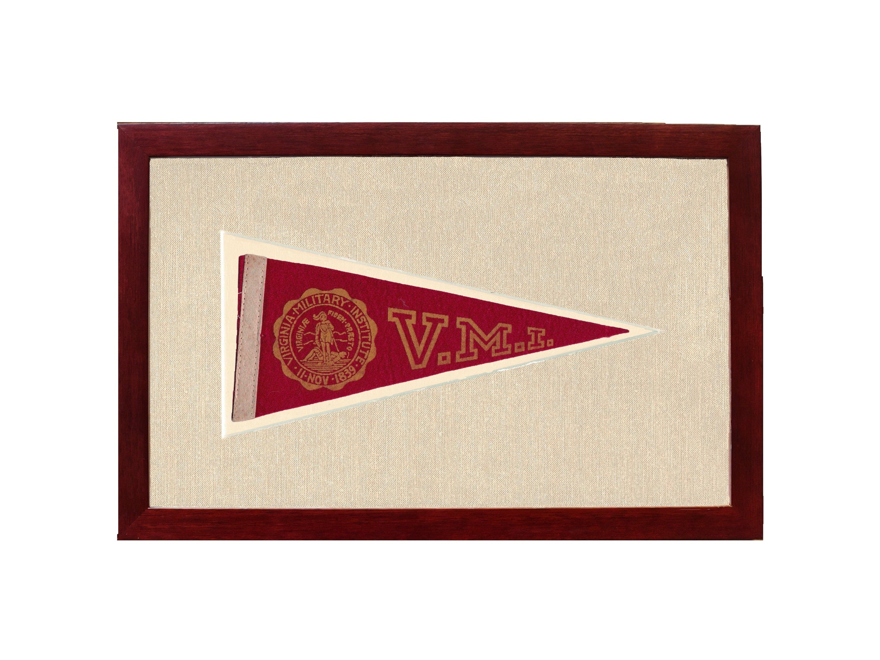 Americana Memories Vintage Pennants and Memorabilia Vintage Virginia Military Institute Pennant