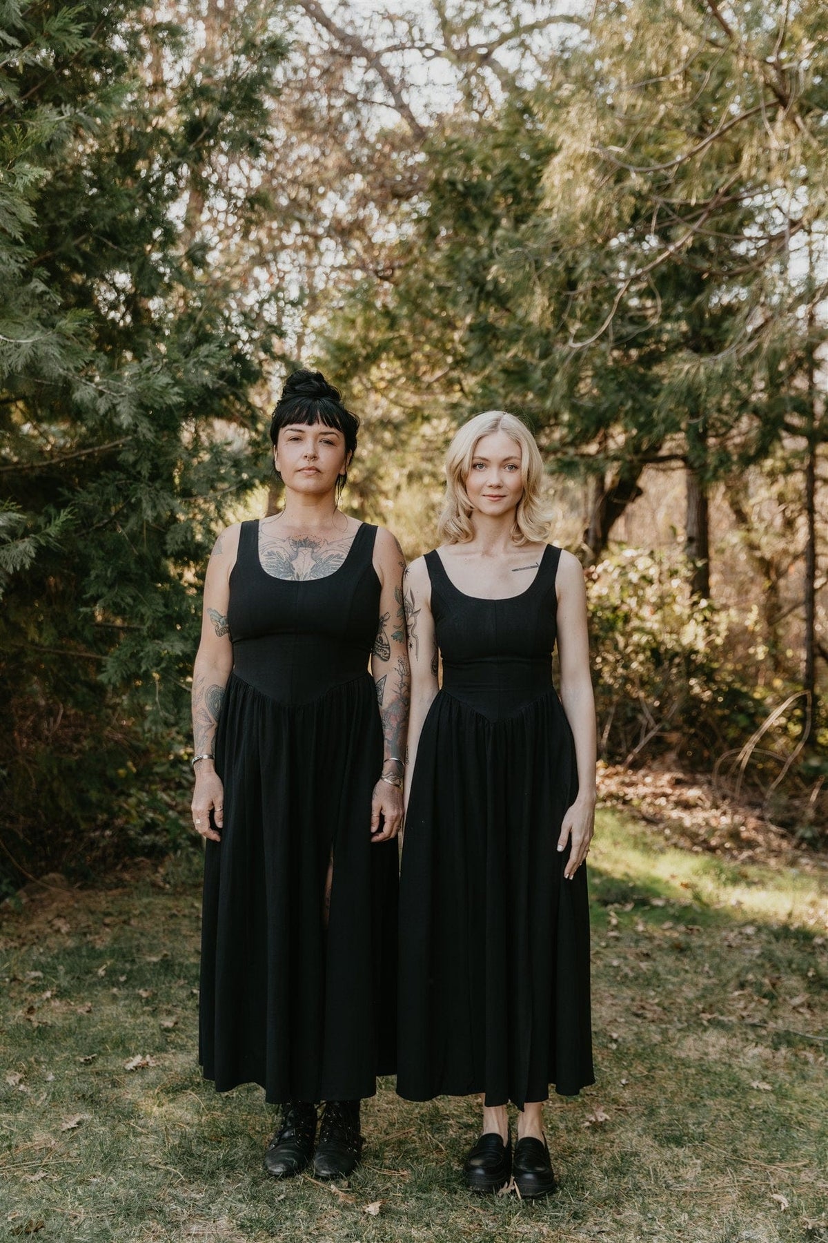 Field Day Dress Long Agnes dress in Black Cotton