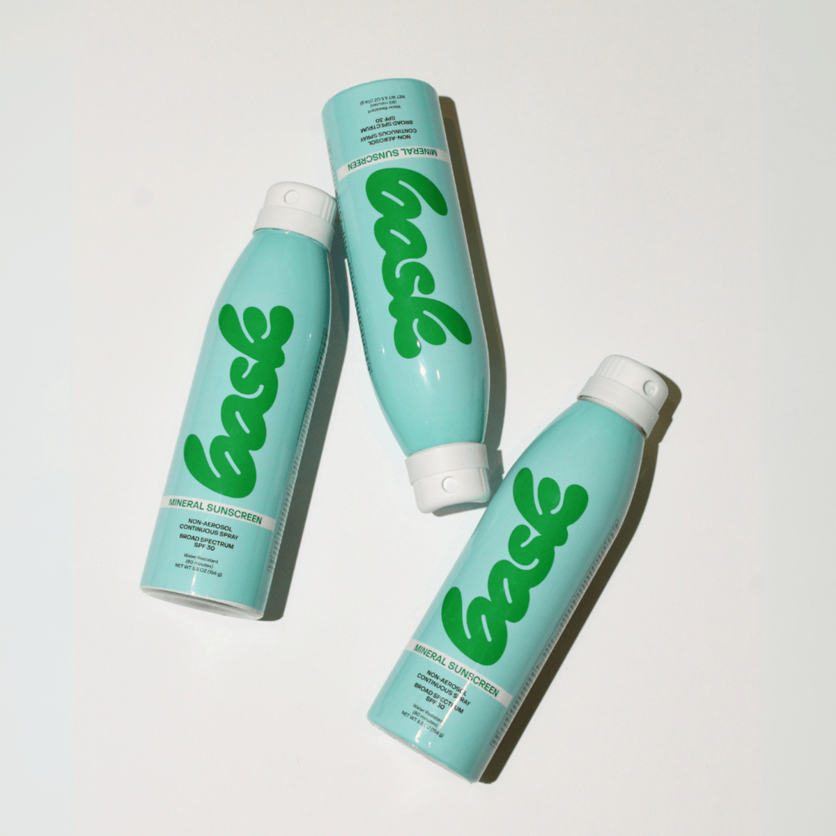 Bask Suncare Sunscreen SPF 30 Mineral Fragrance-Free Non-Aerosol Spray