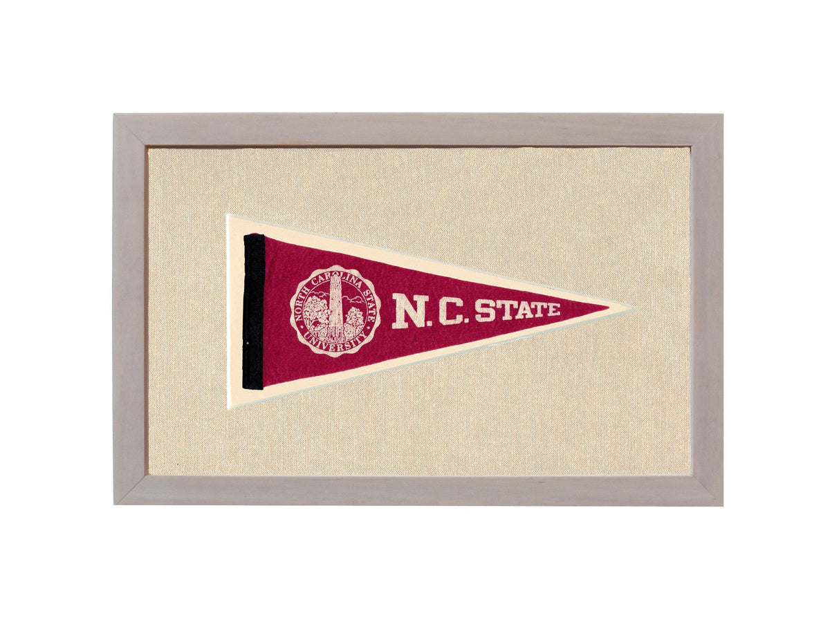 Americana Memories Vintage Pennants and Memorabilia Vintage NC State Pennant