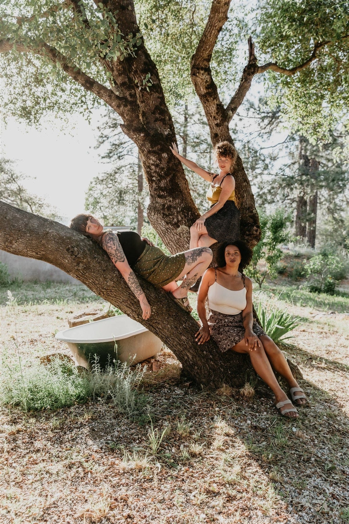 Field Day Skirt Rah Rah Skirt in Brown and Oat Floral