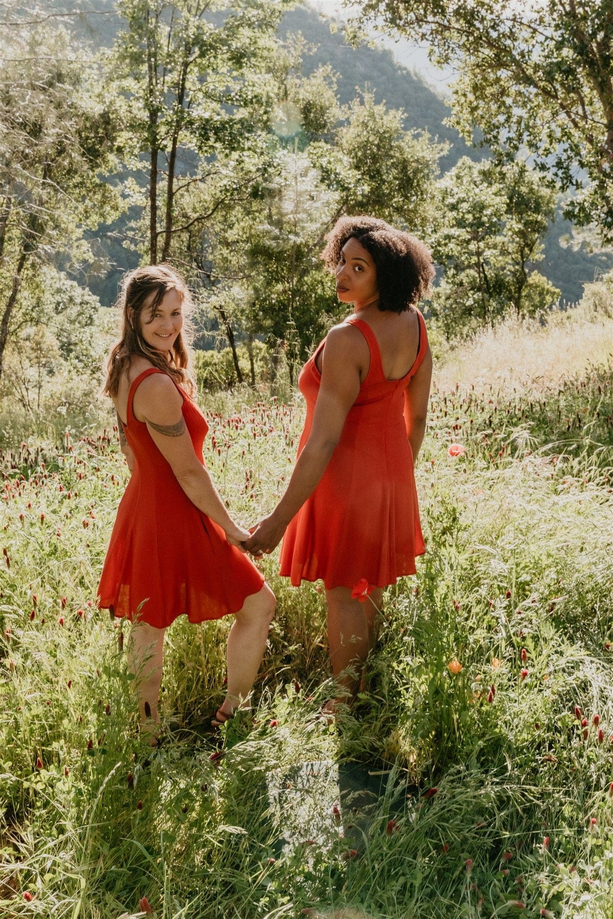 Field Day Dress Delana Dress in Coral Challis
