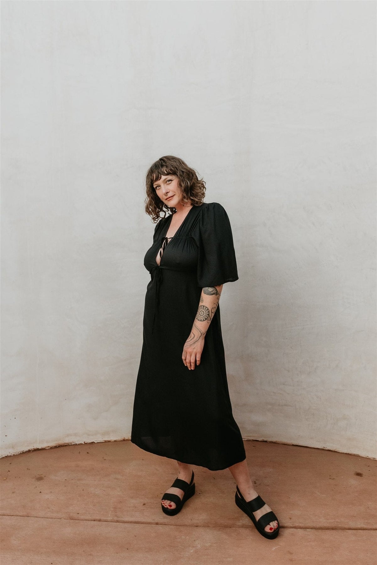 Field Day Dress Tyrah Dress in Black Challis