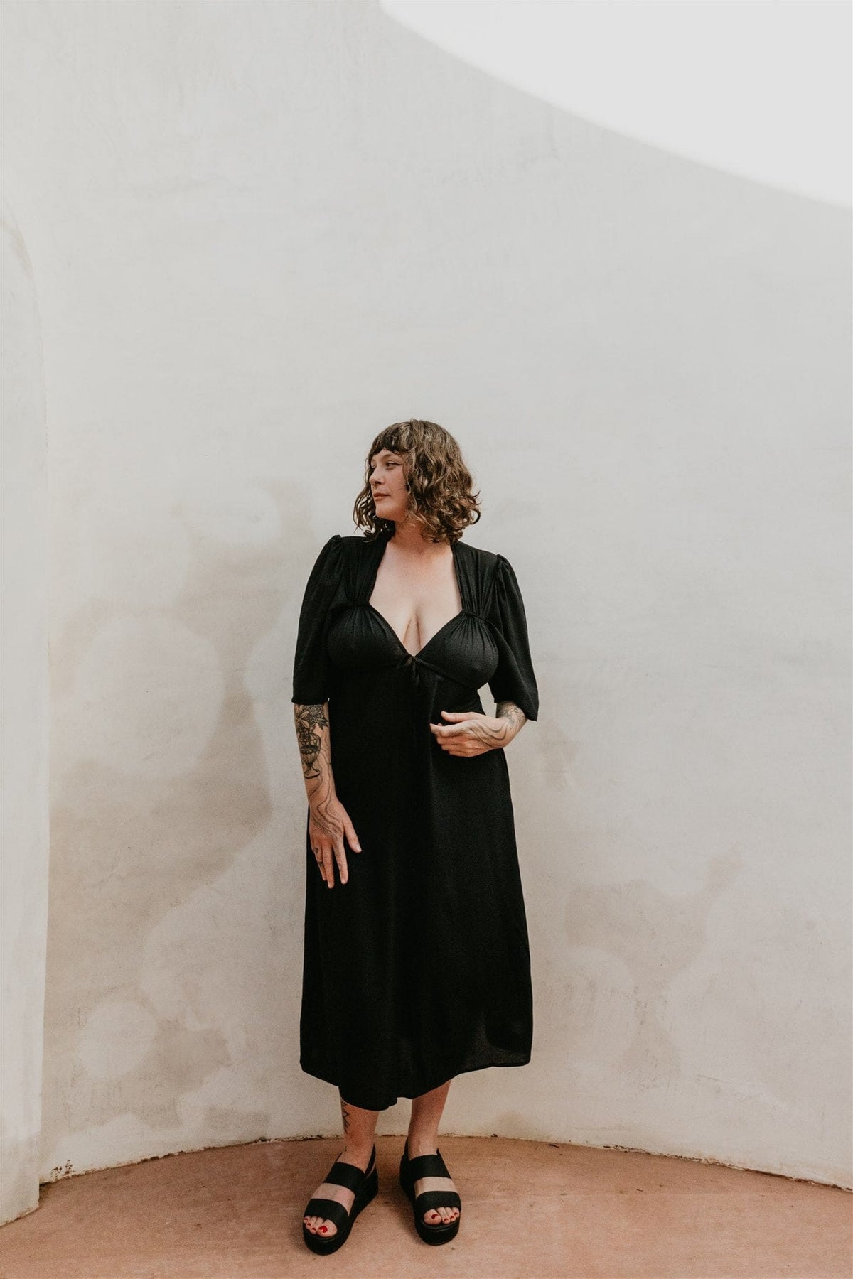 Field Day Dress Tyrah Dress in Black Challis