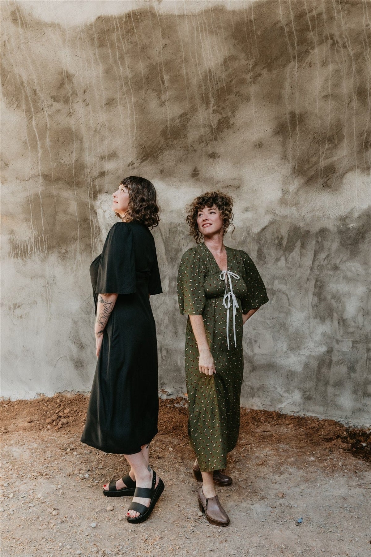 Field Day Dress Tyrah Dress in Green Floral Calico Crepe