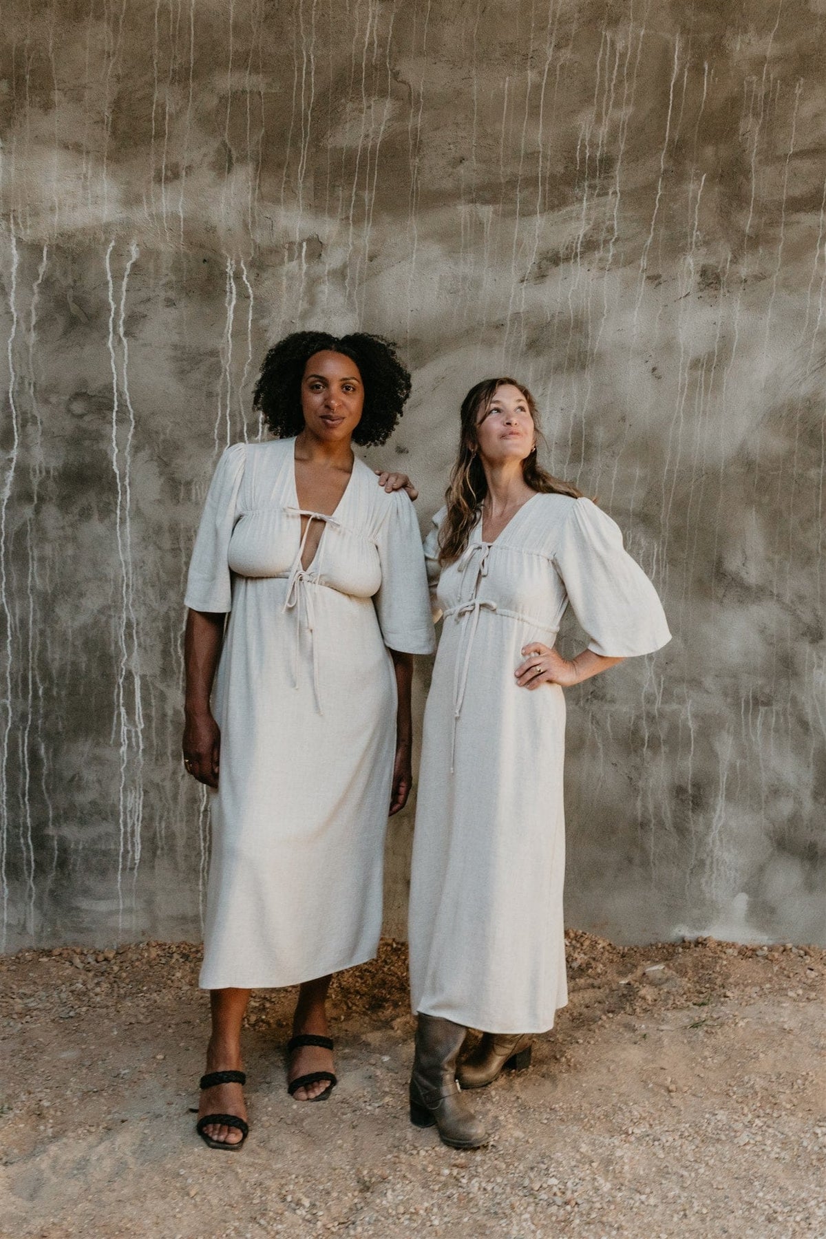 Field Day Dress Tyrah Dress in Oat Linen