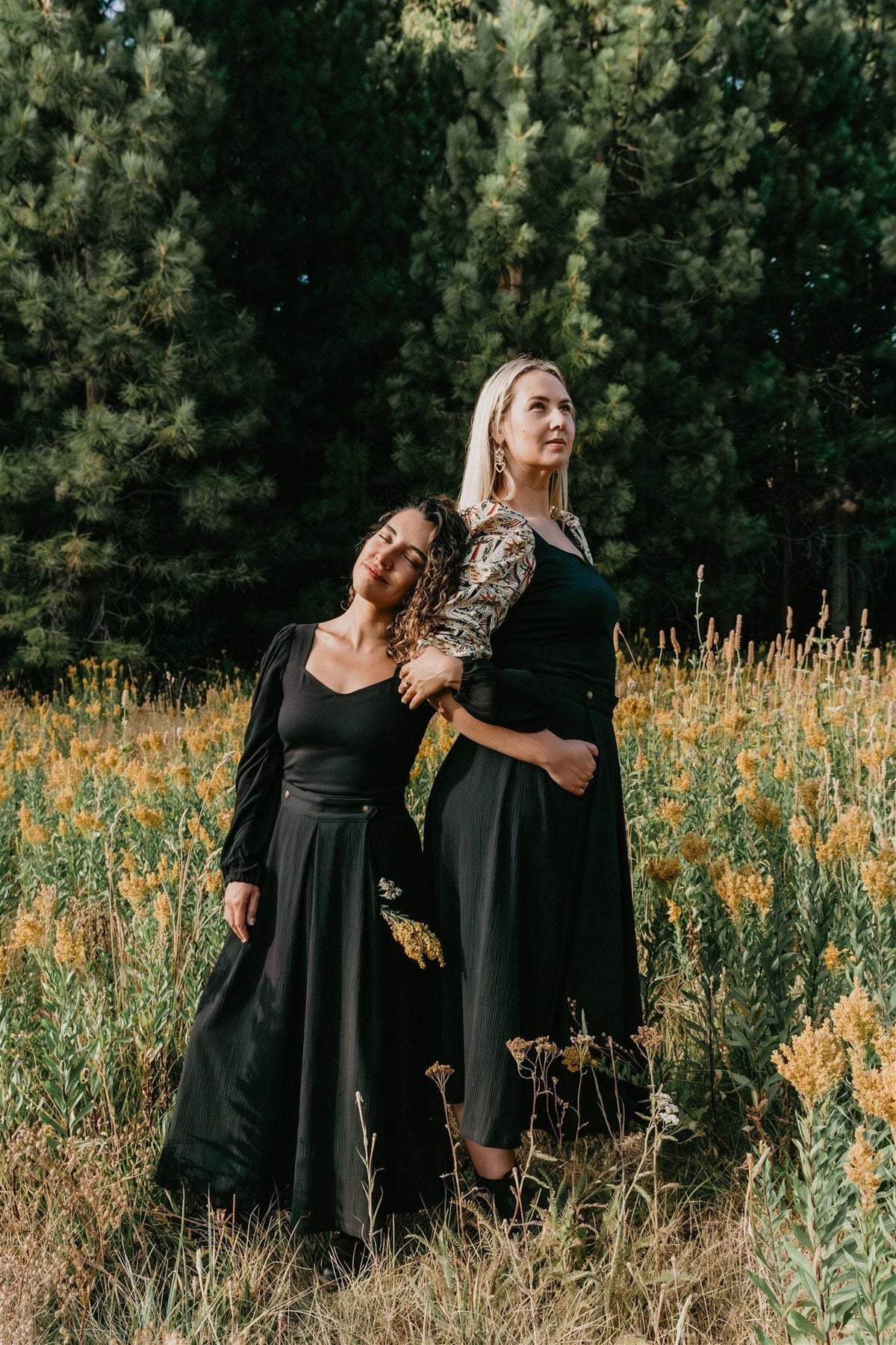 Field Day Skirt Rue Skirt in Black Crepe