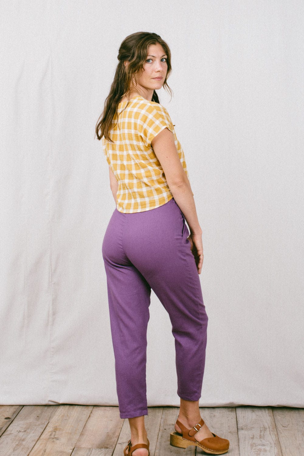 Field Day Pants Perfect Pant 2.0 in Heliotrope Linen