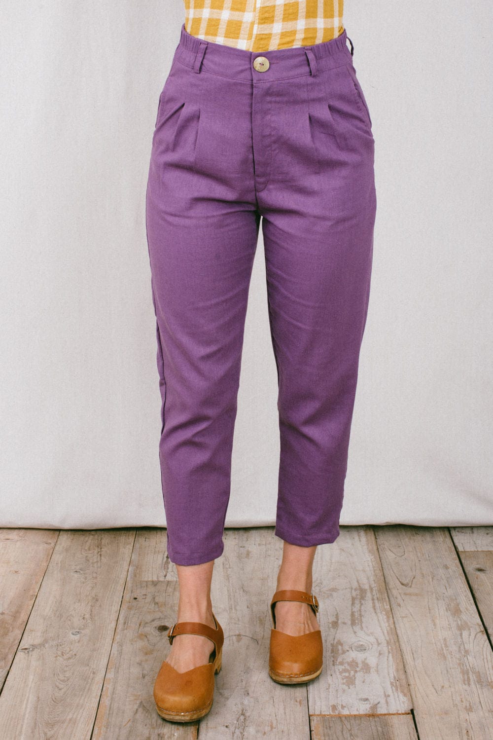 Field Day Pants Perfect Pant 2.0 in Heliotrope Linen