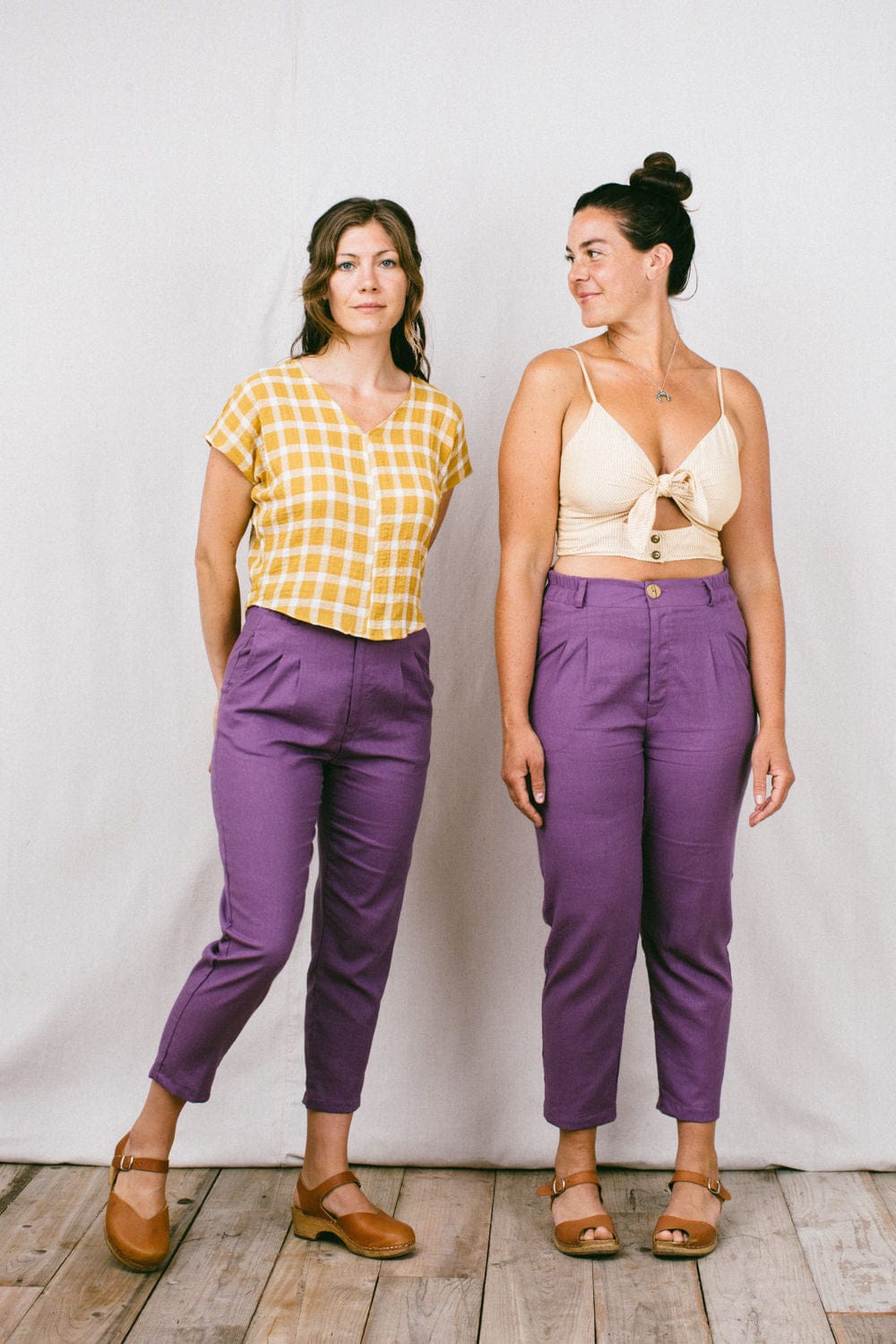 Field Day Pants Perfect Pant 2.0 in Heliotrope Linen
