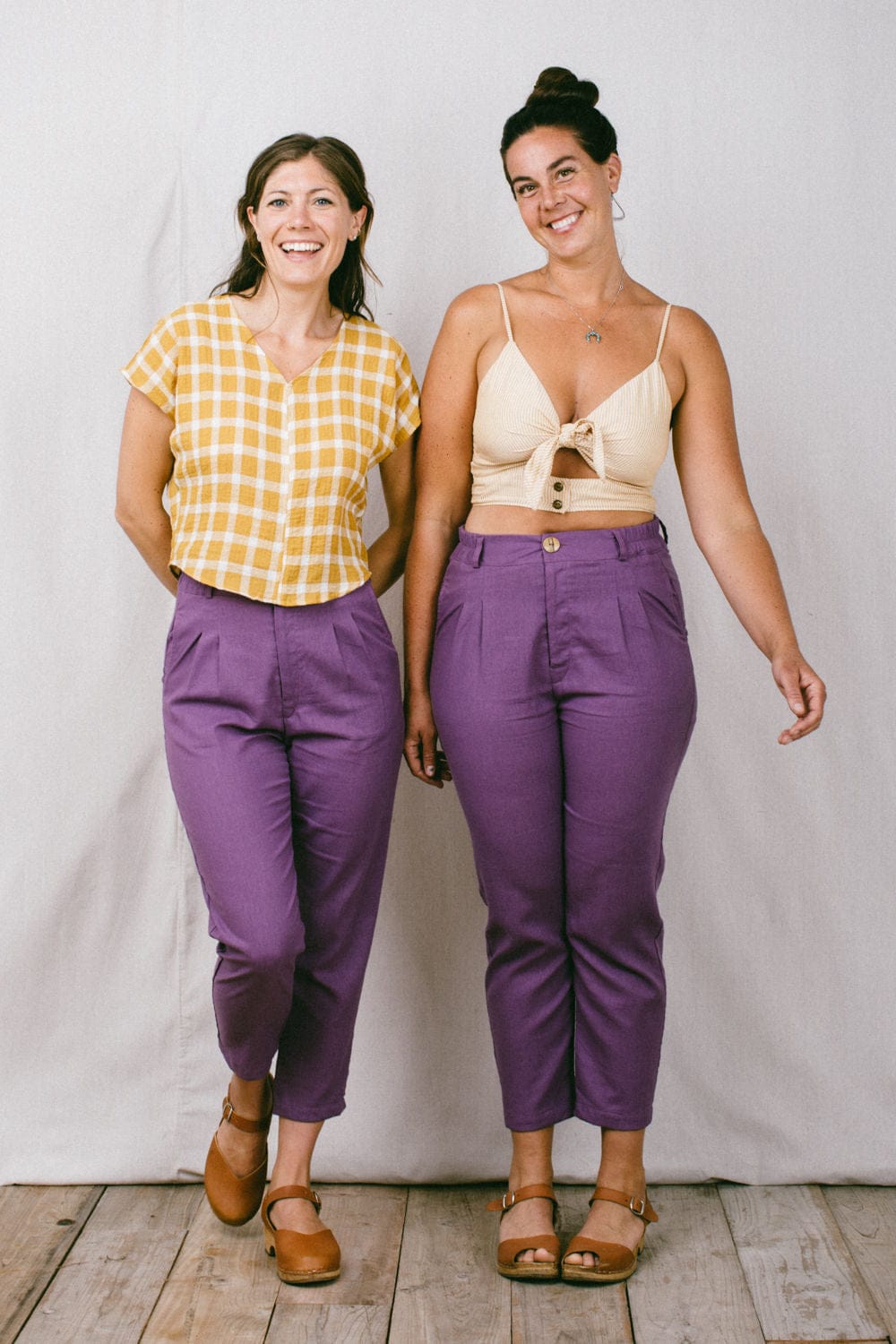 Field Day Pants Perfect Pant 2.0 in Heliotrope Linen