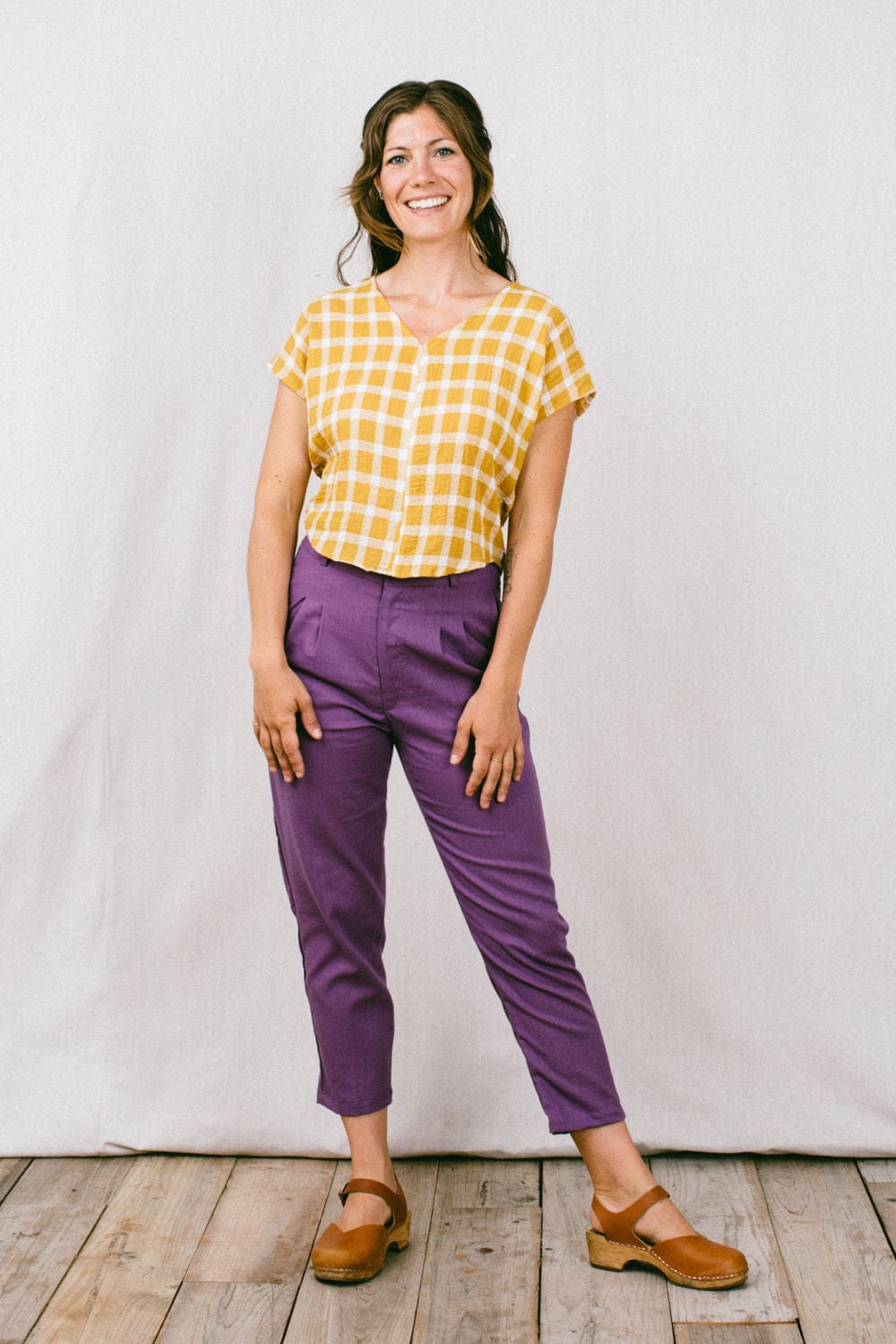 Field Day Pants Perfect Pant 2.0 in Heliotrope Linen