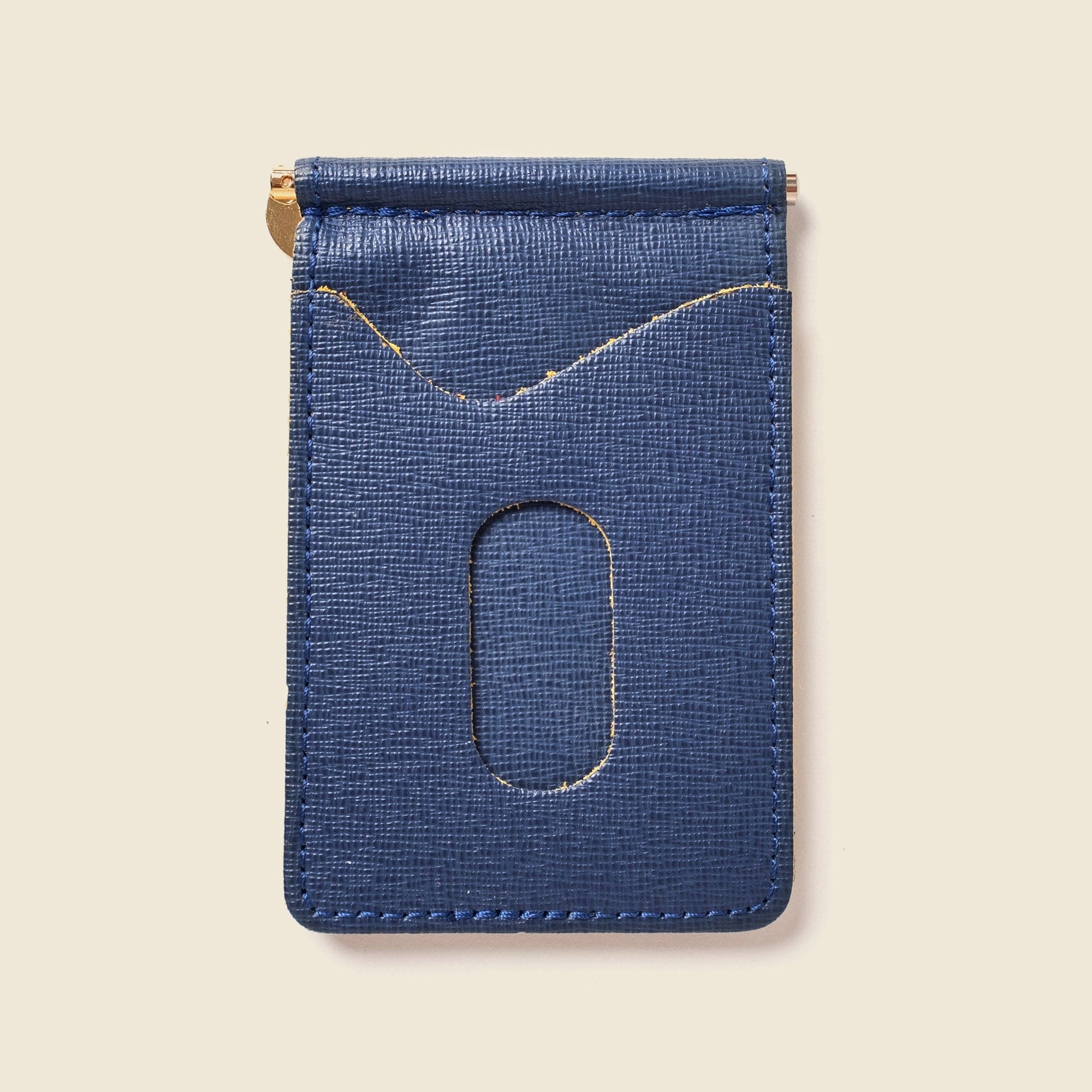 Money Clip Wallet - Blue / Yellow
