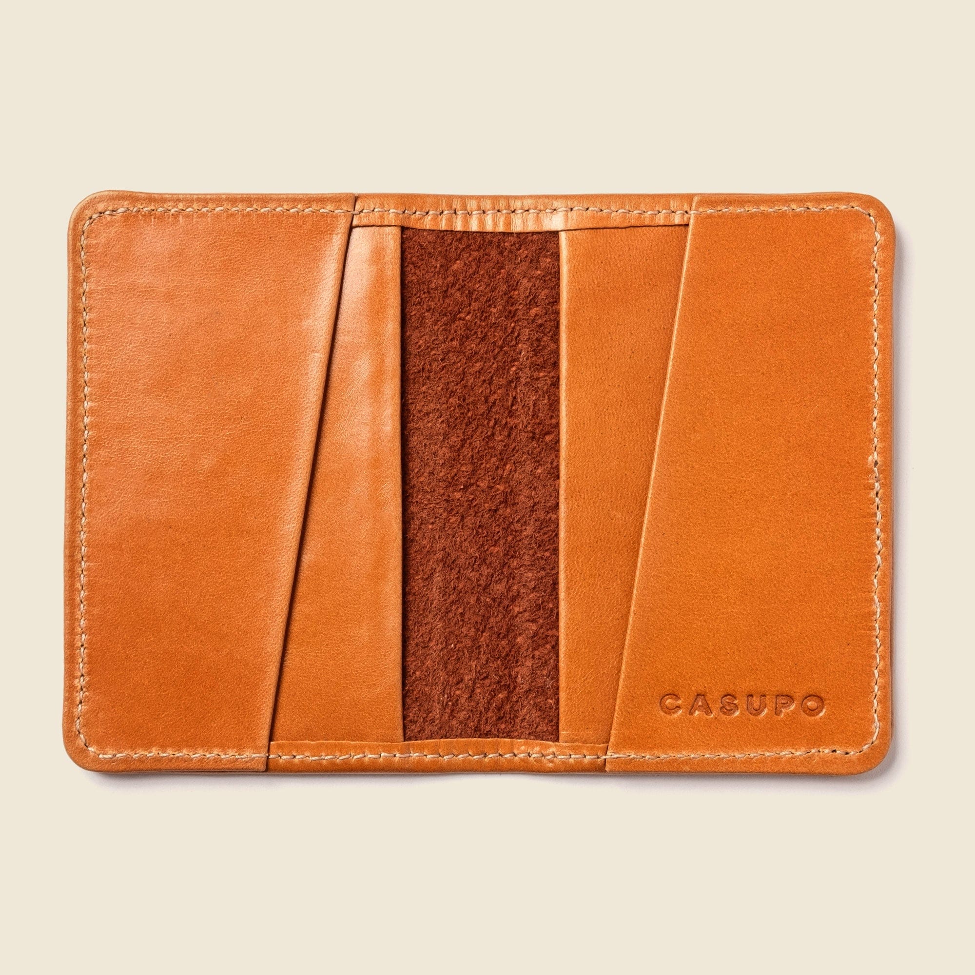 CASUPO Small Bifold Compact Bifold with RFID Protection - Honey