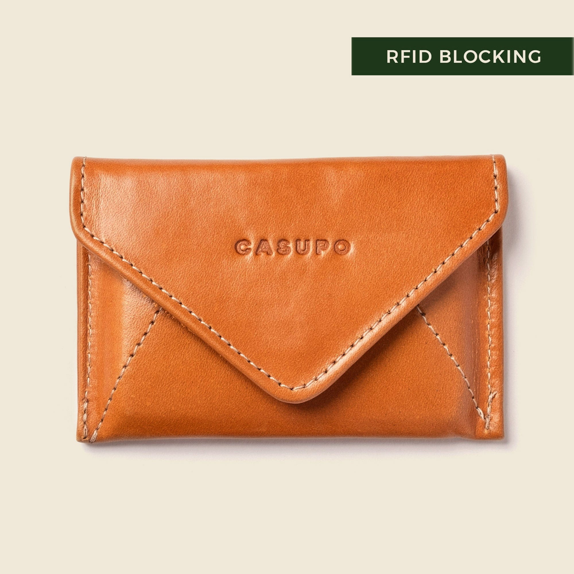 CASUPO Envelope Wallet Mini Envelope Wallet With RFID protection - Honey