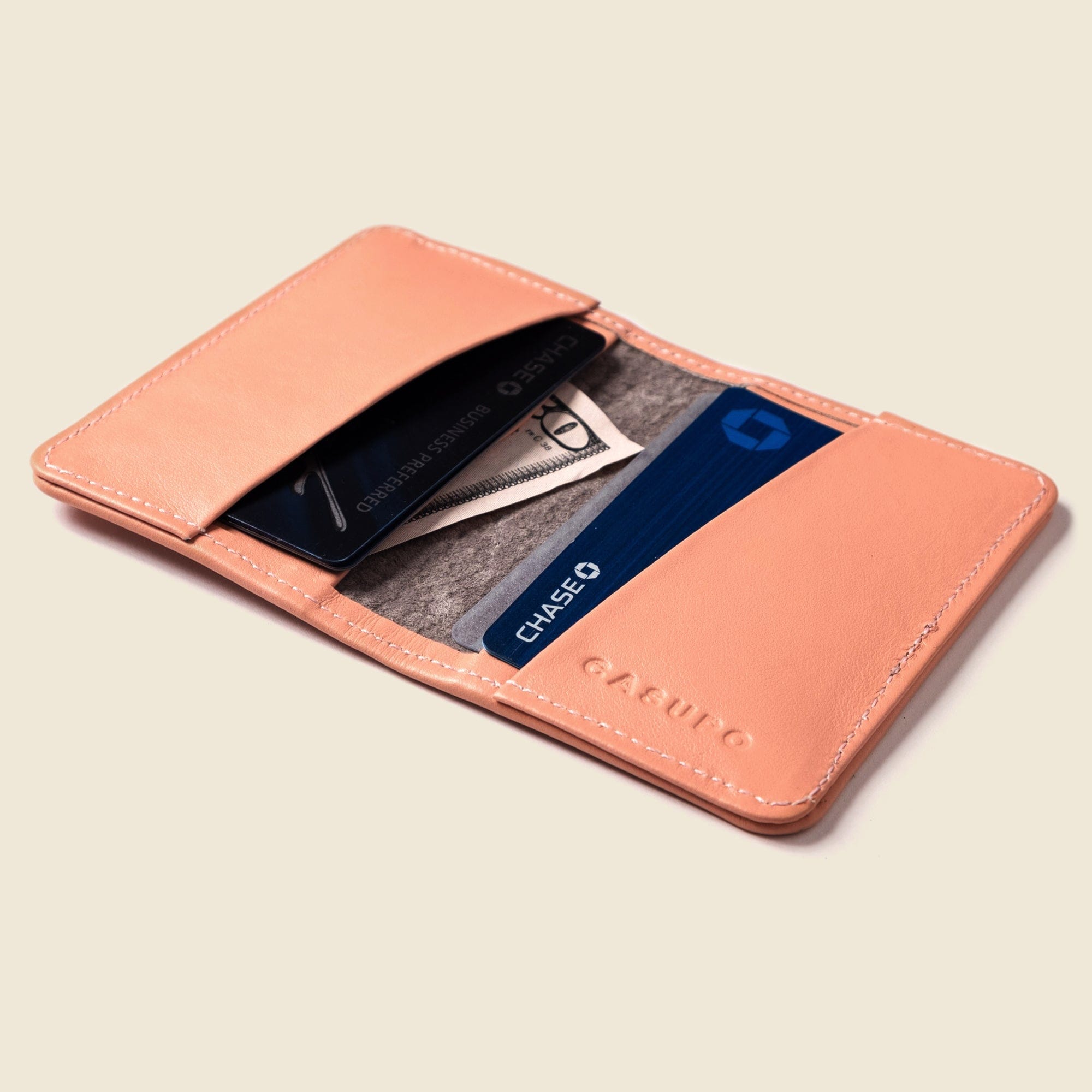 CASUPO Small Bifold Compact Bifold with RFID Protection - Soft Pink