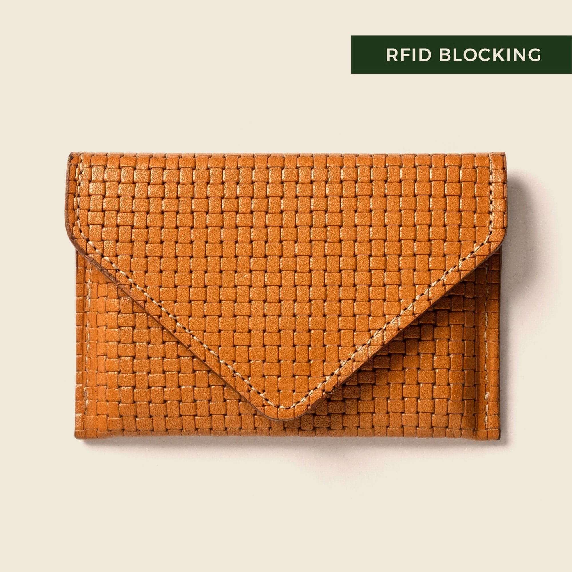 CASUPO Envelope Wallet Mini Envelope Wallet With RFID protection - Tan Limited Edition