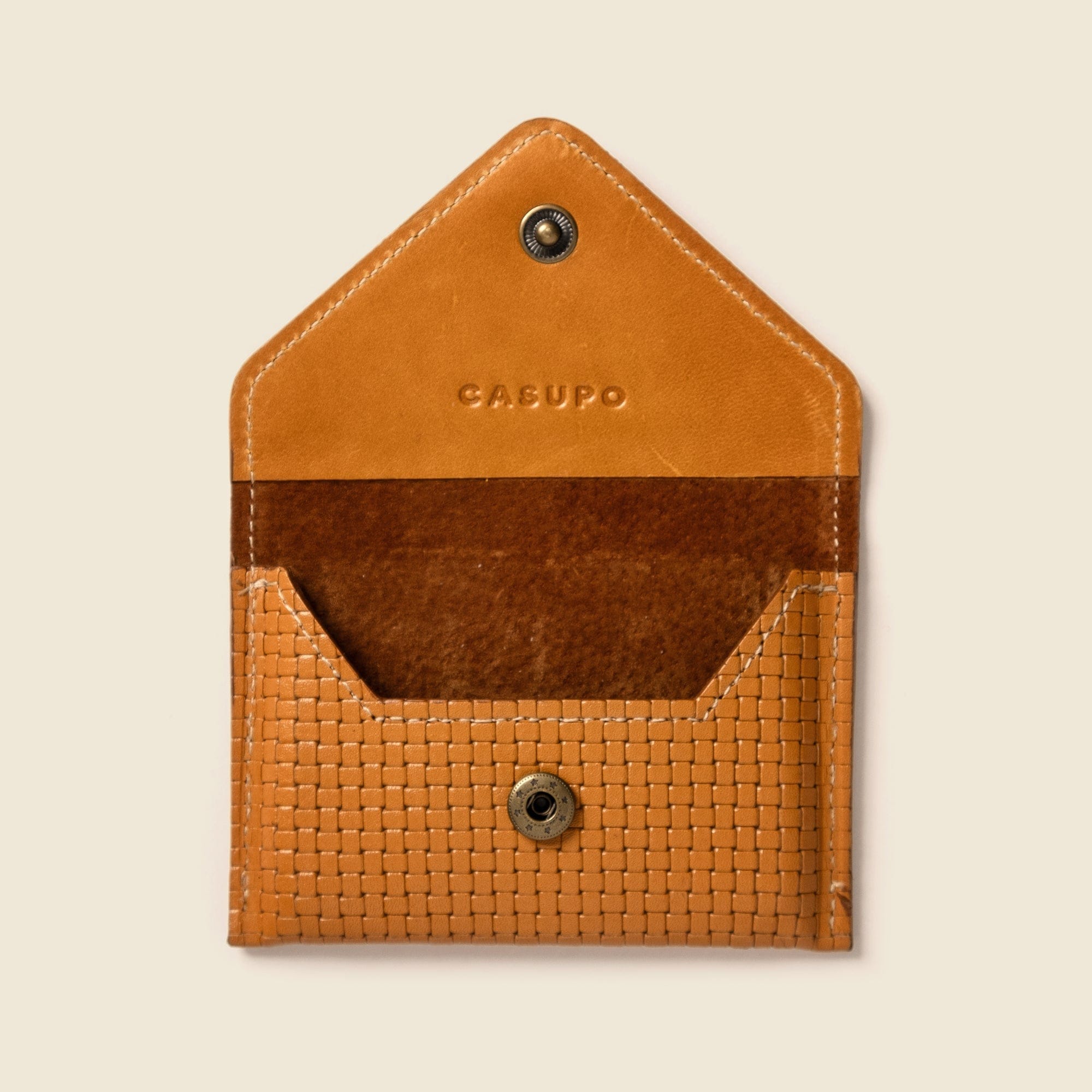 CASUPO Envelope Wallet Mini Envelope Wallet With RFID protection - Tan Limited Edition