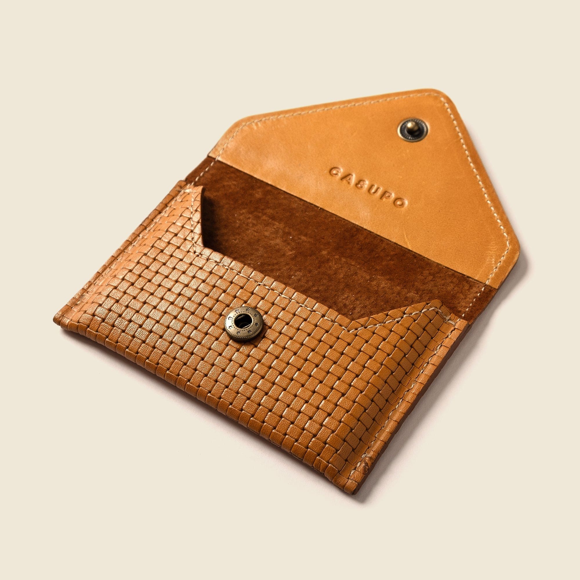 CASUPO Envelope Wallet Mini Envelope Wallet With RFID protection - Tan Limited Edition