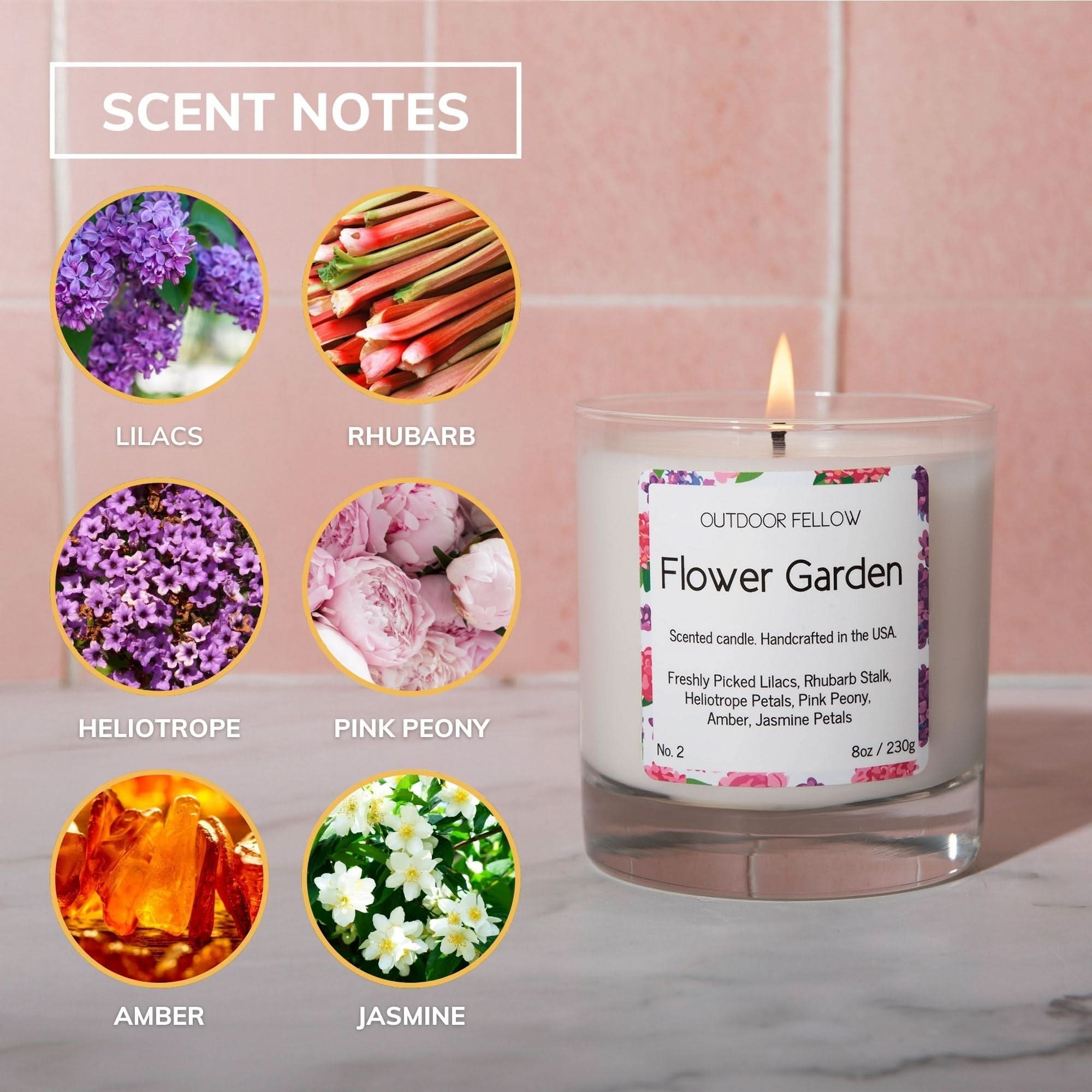 Outdoor Fellow Candles Flower Garden Scented Candle