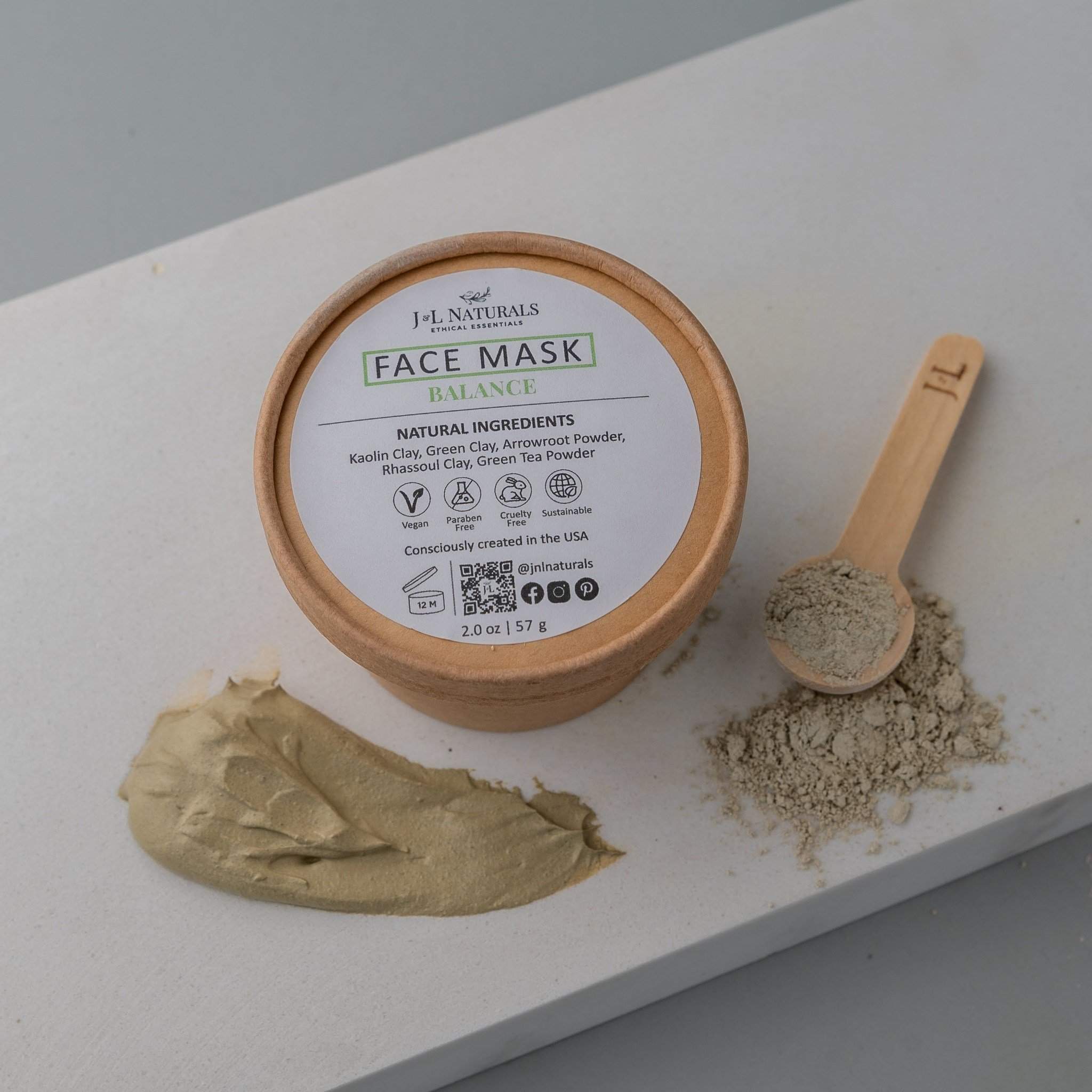 J&L Naturals Face Mask 2.0 oz / Balance Face Mask