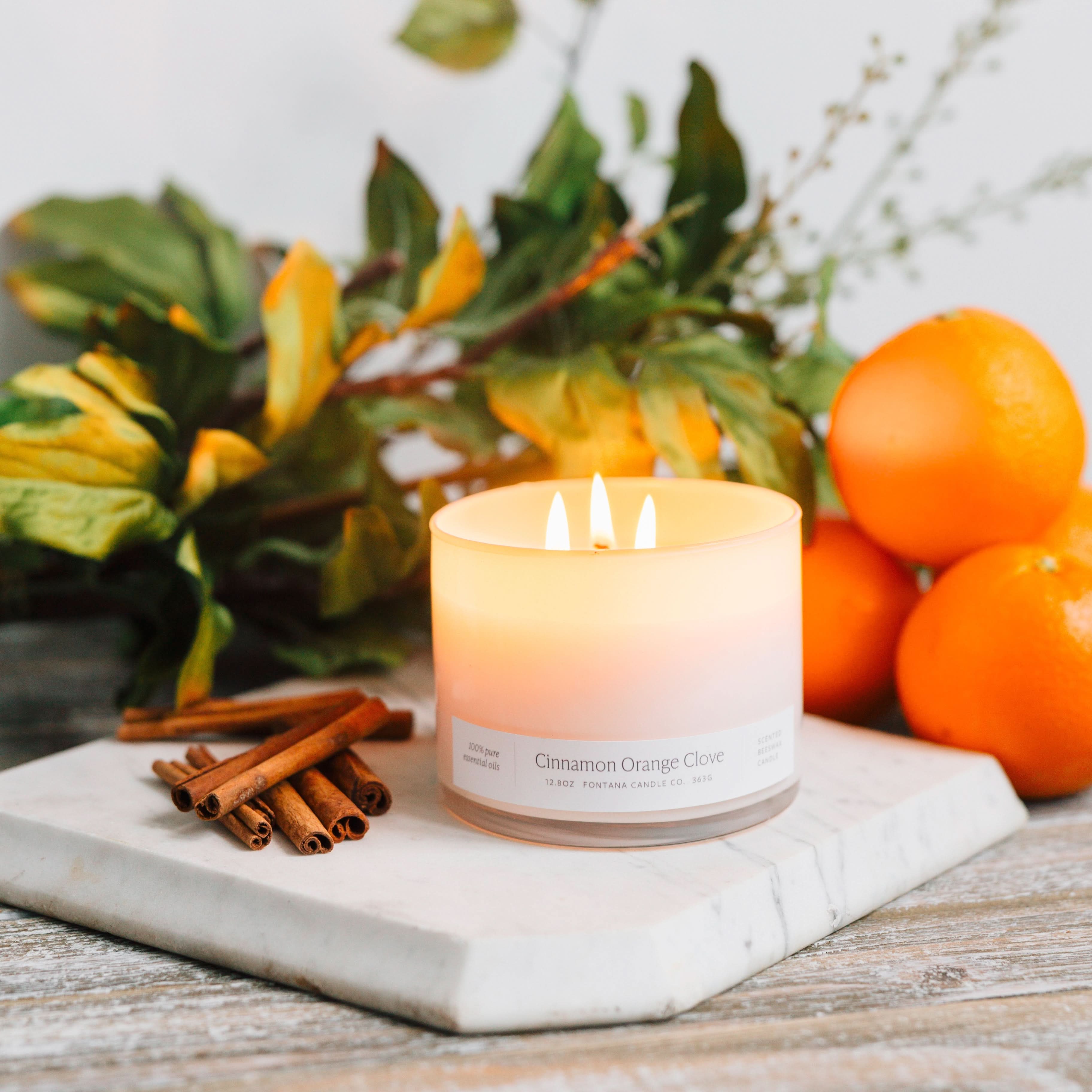 Cinnamon Orange Clove 3-Wick Candle - My American Goods