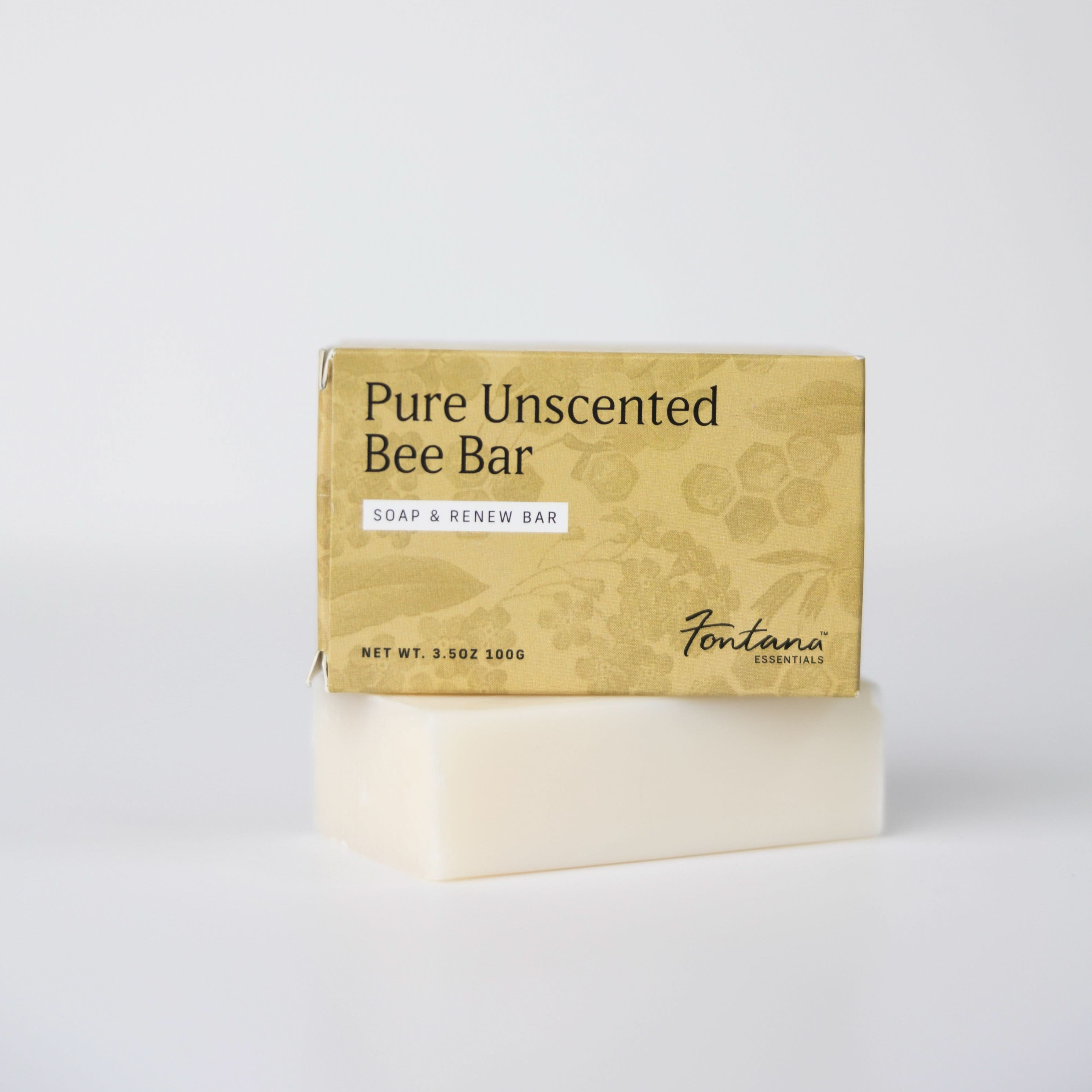 Pure Unscented Bee Bar Soap With Honey - My American Goods