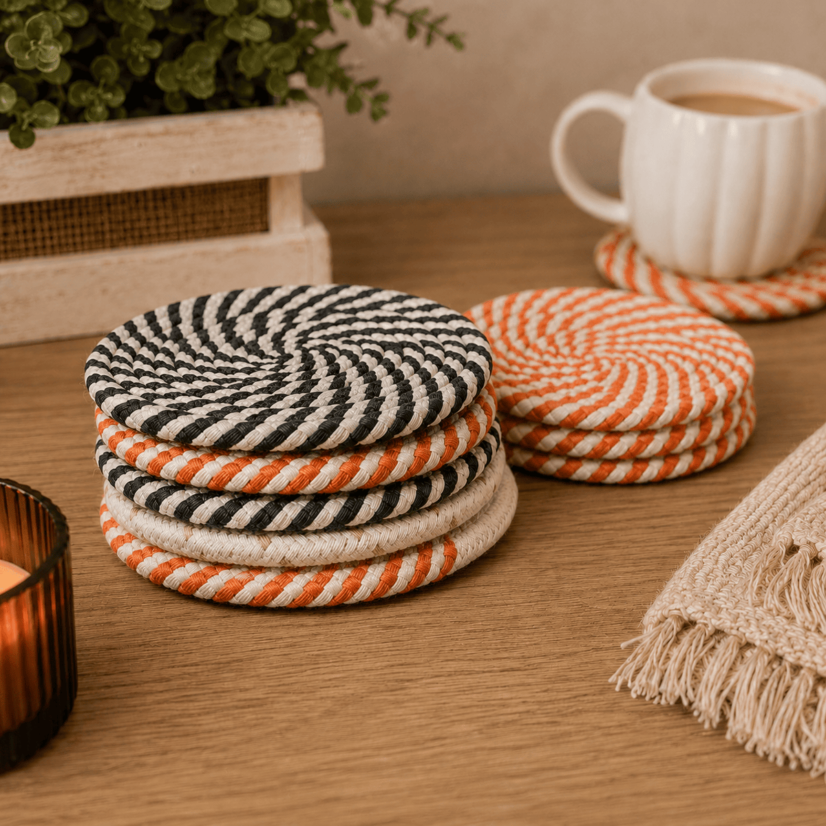 Gia Roma Coaster Fall Fabric Coasters