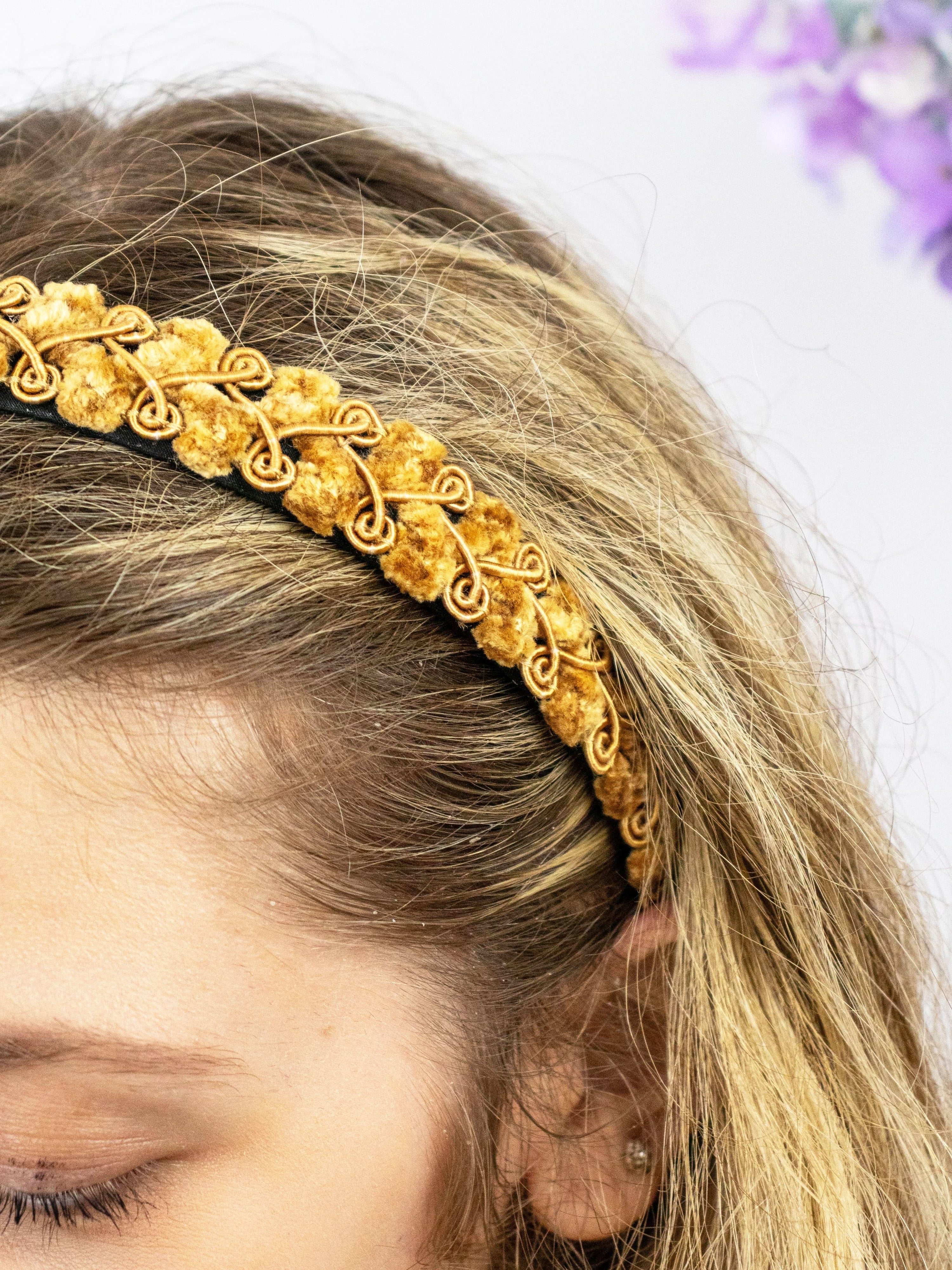 Ash & Rose Headbands Golden Swirls Headband
