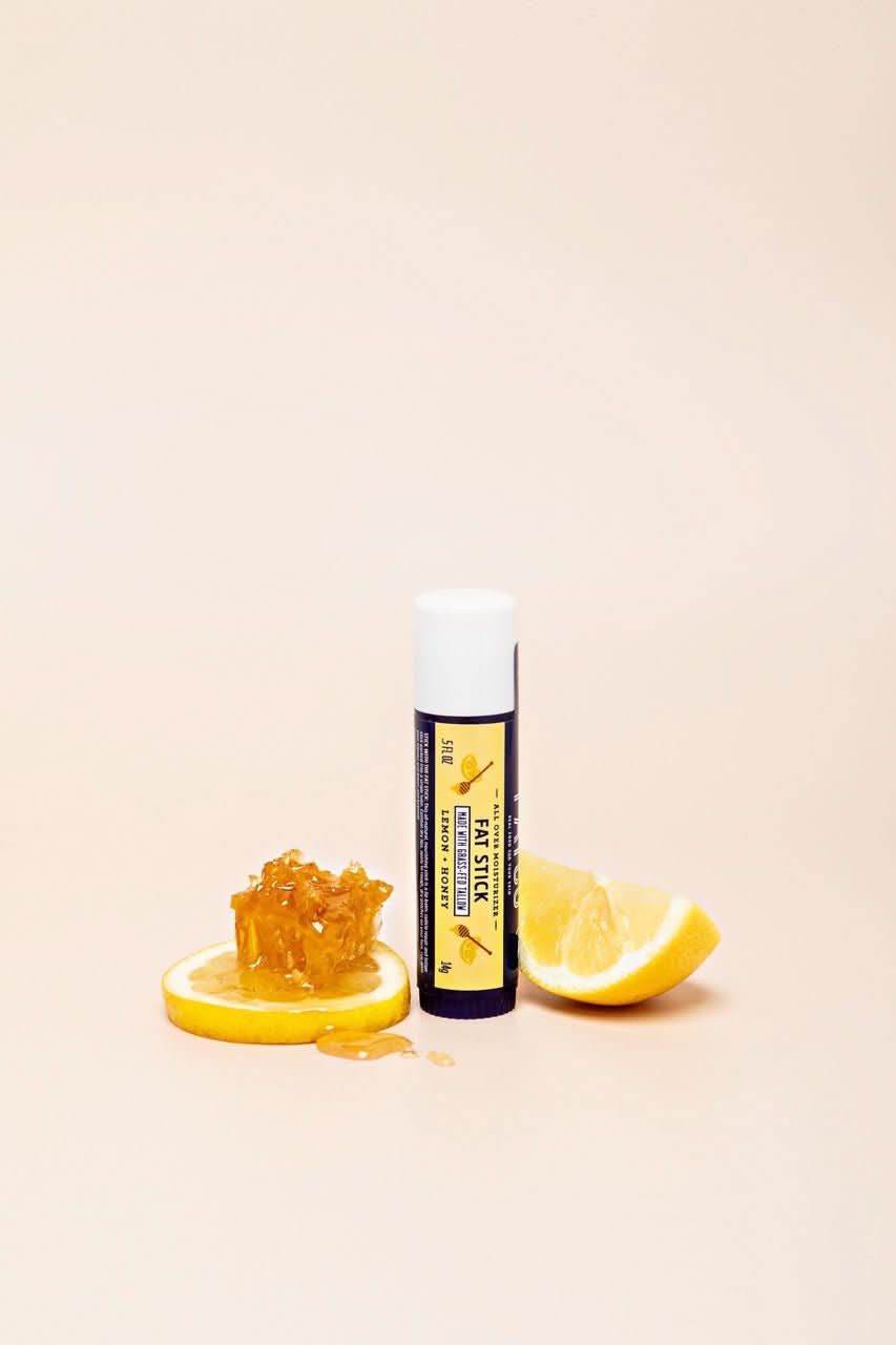 Fat Stick, Lemon + Honey, 0.5 Oz - My American Goods