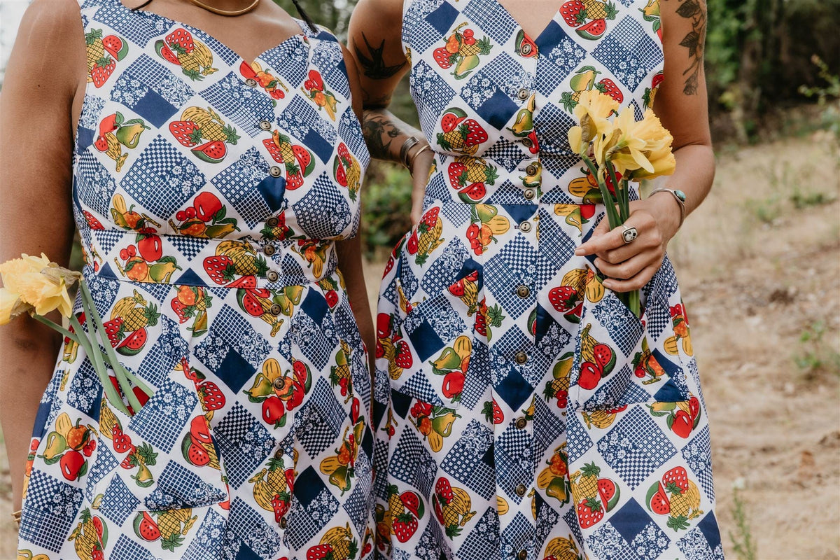 Field Day Dress Sheet Dress in Sweet Fruits