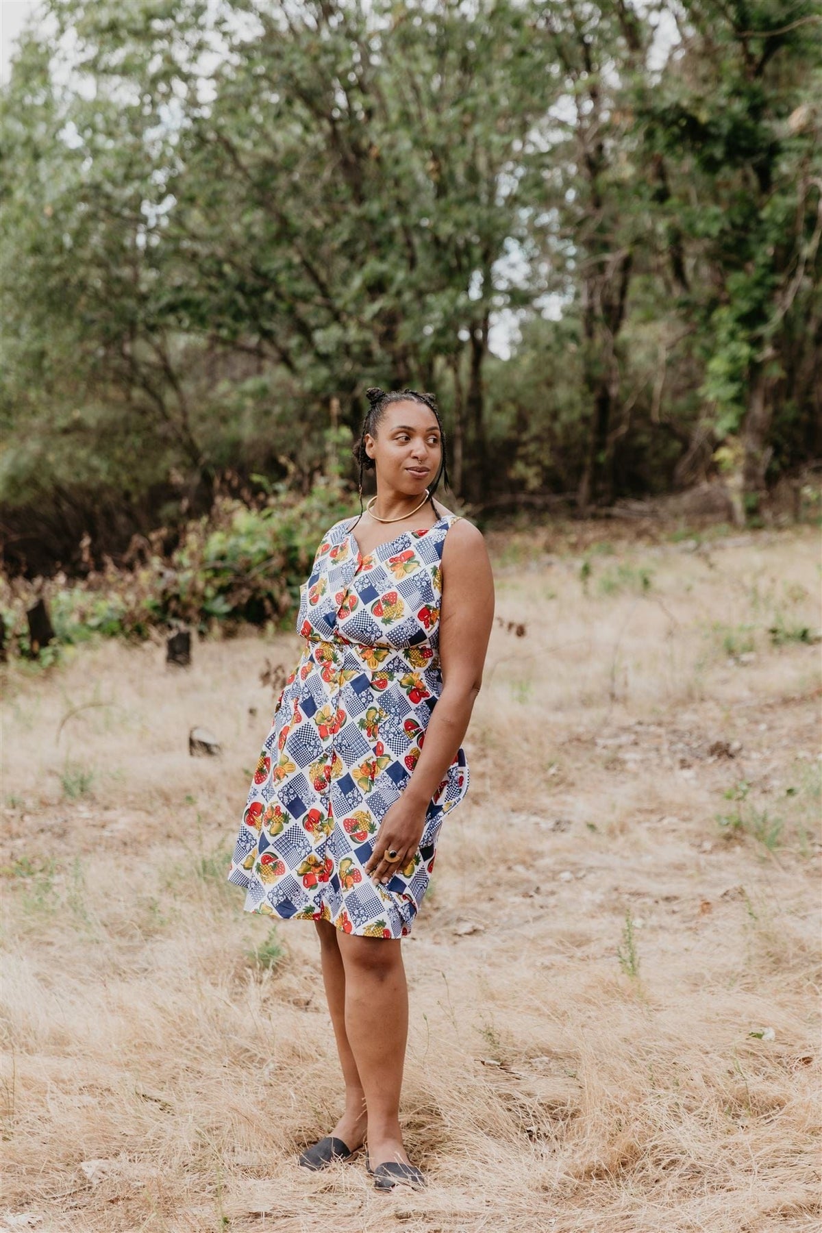 Field Day Dress Sheet Dress in Sweet Fruits
